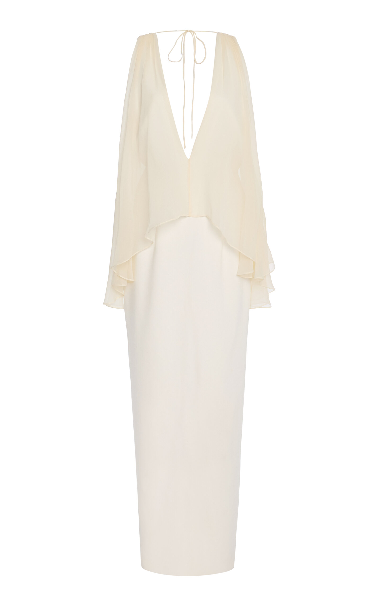 Tove Galina Crepe Maxi Cape Dress