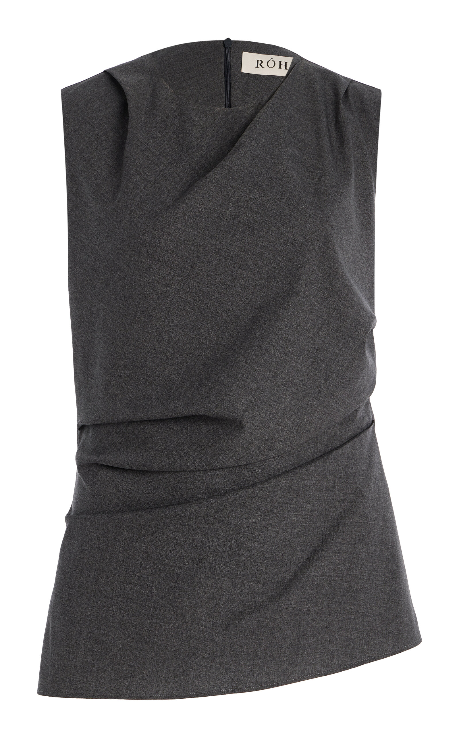 Róhe Twisted Wool Top - Grey
