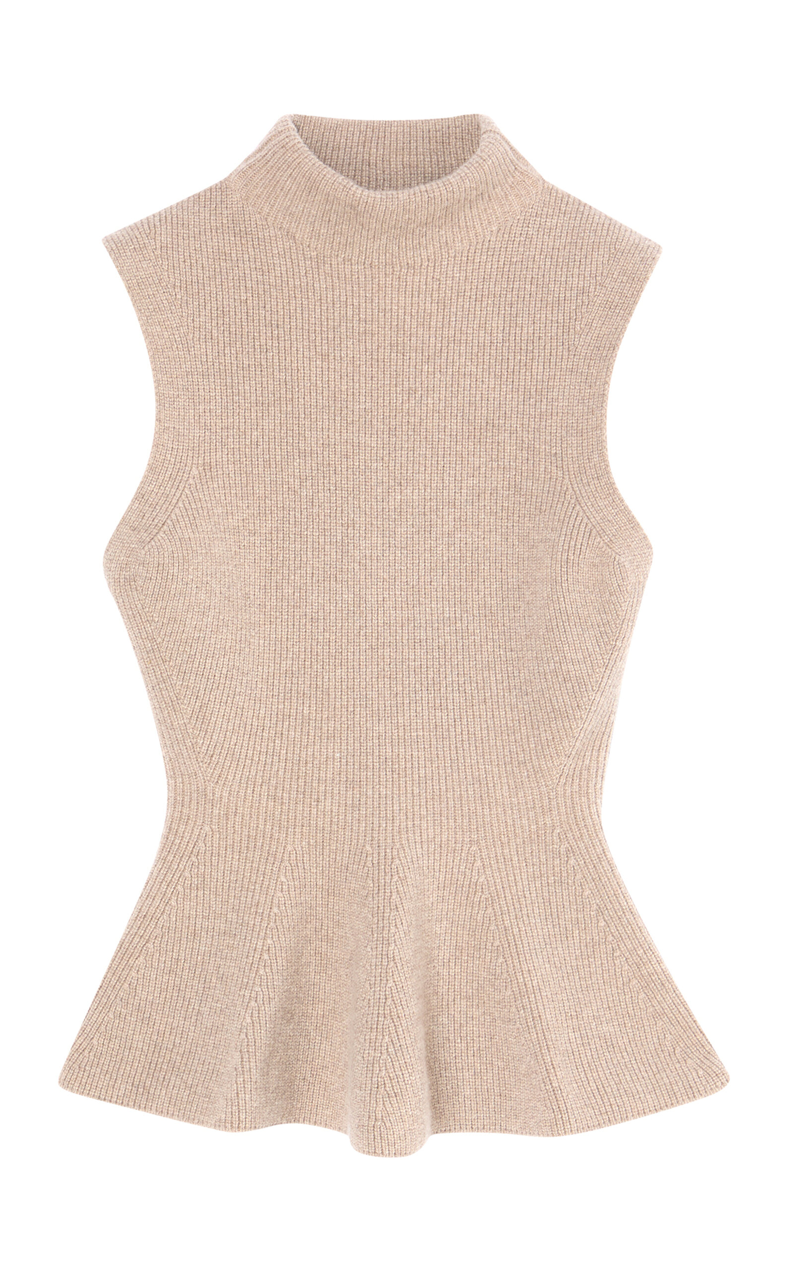 Sculptural Knit Wool-Cashmere Top