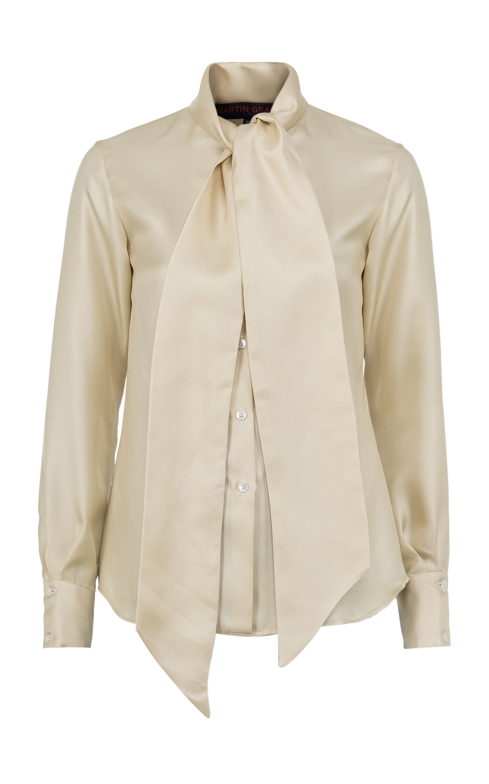 Martin Grant Neck Tie Silk Shirt