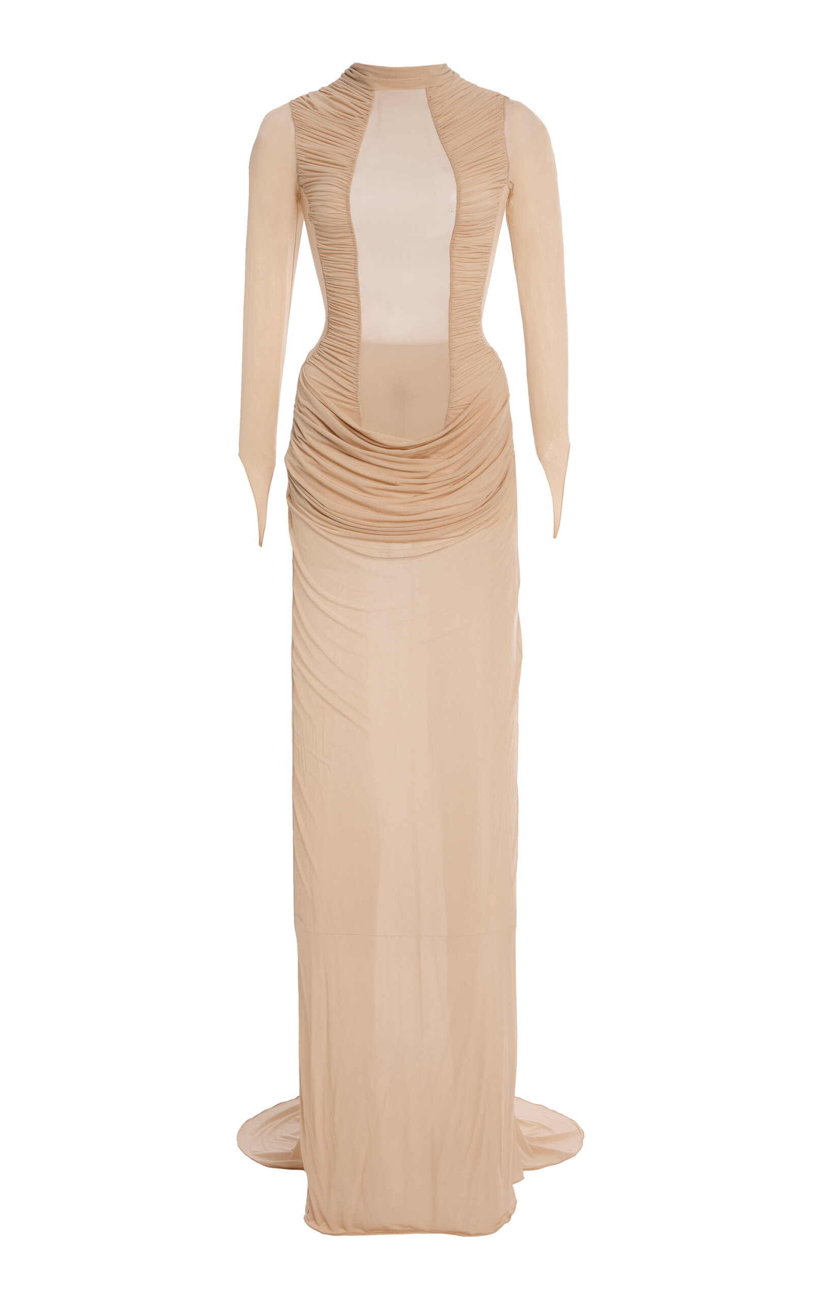 Ruched Jersey Maxi Dress