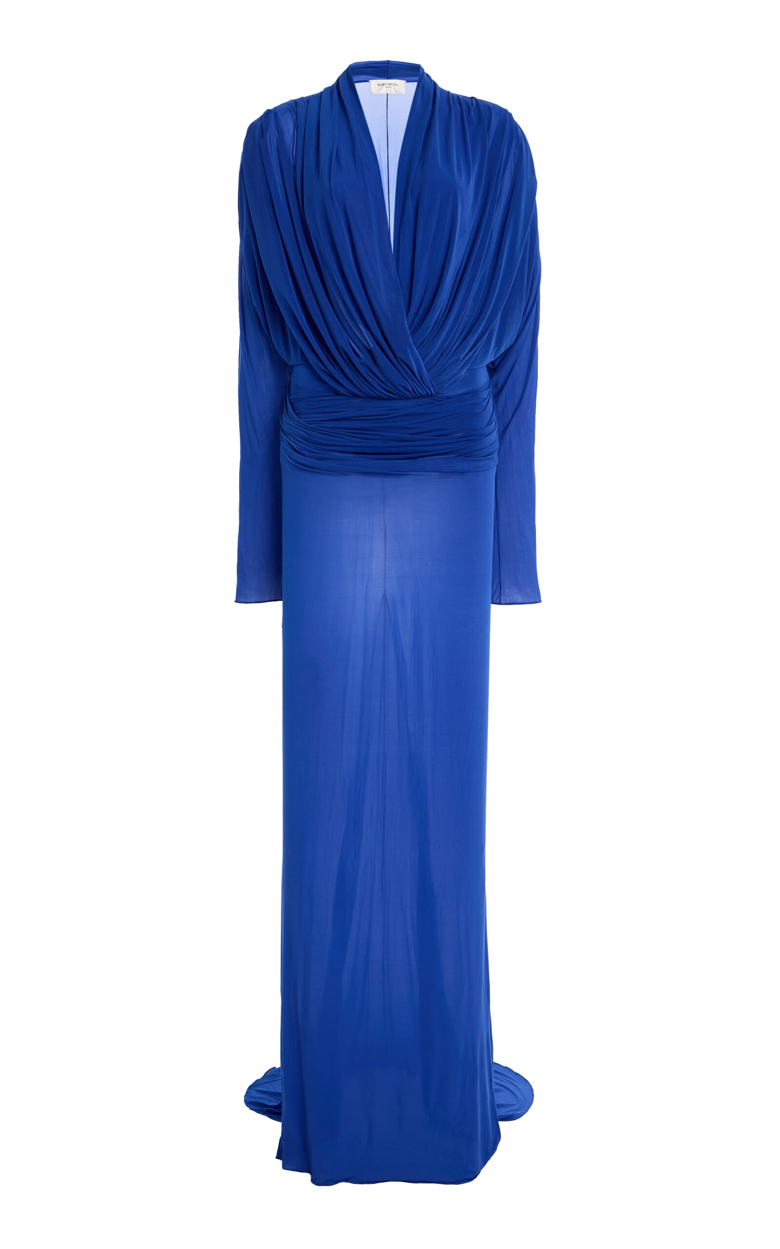 Draped Jersey Maxi Dress