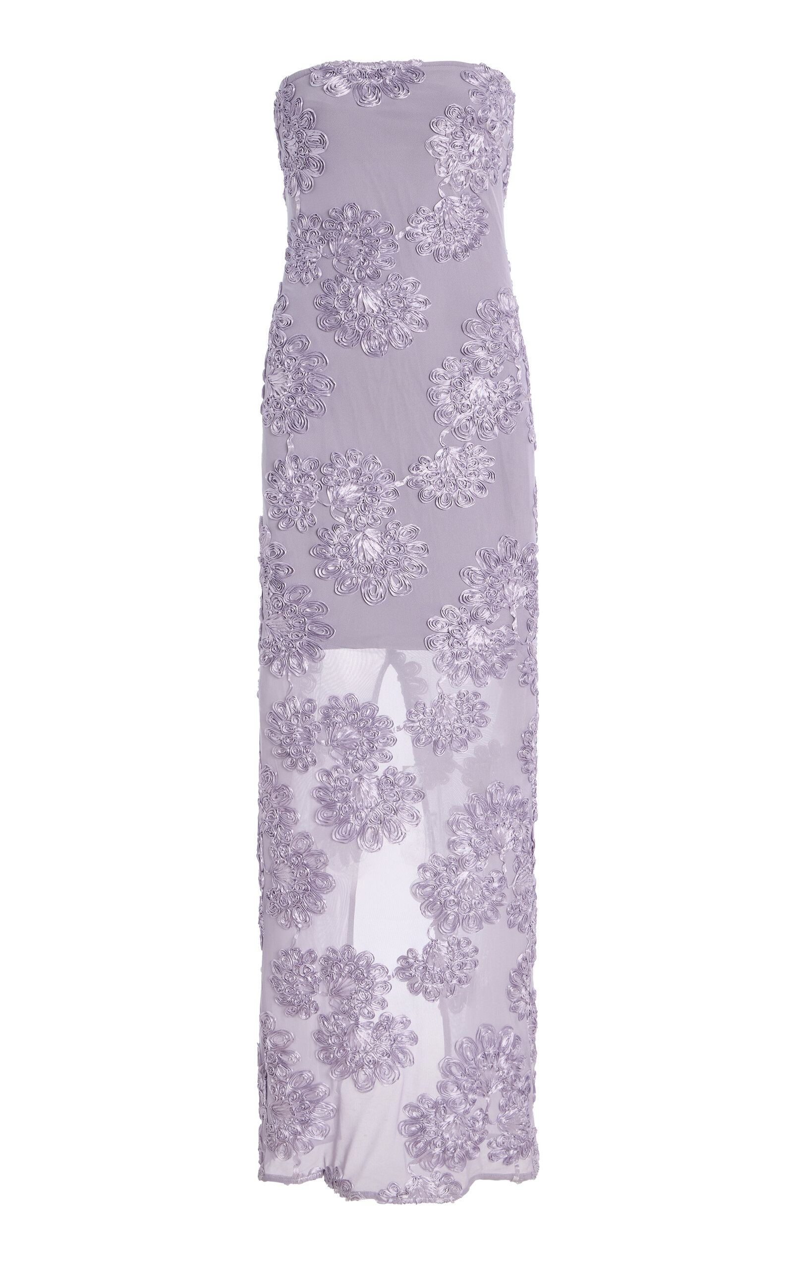 ROTATE 3D Mesh Maxi Dress