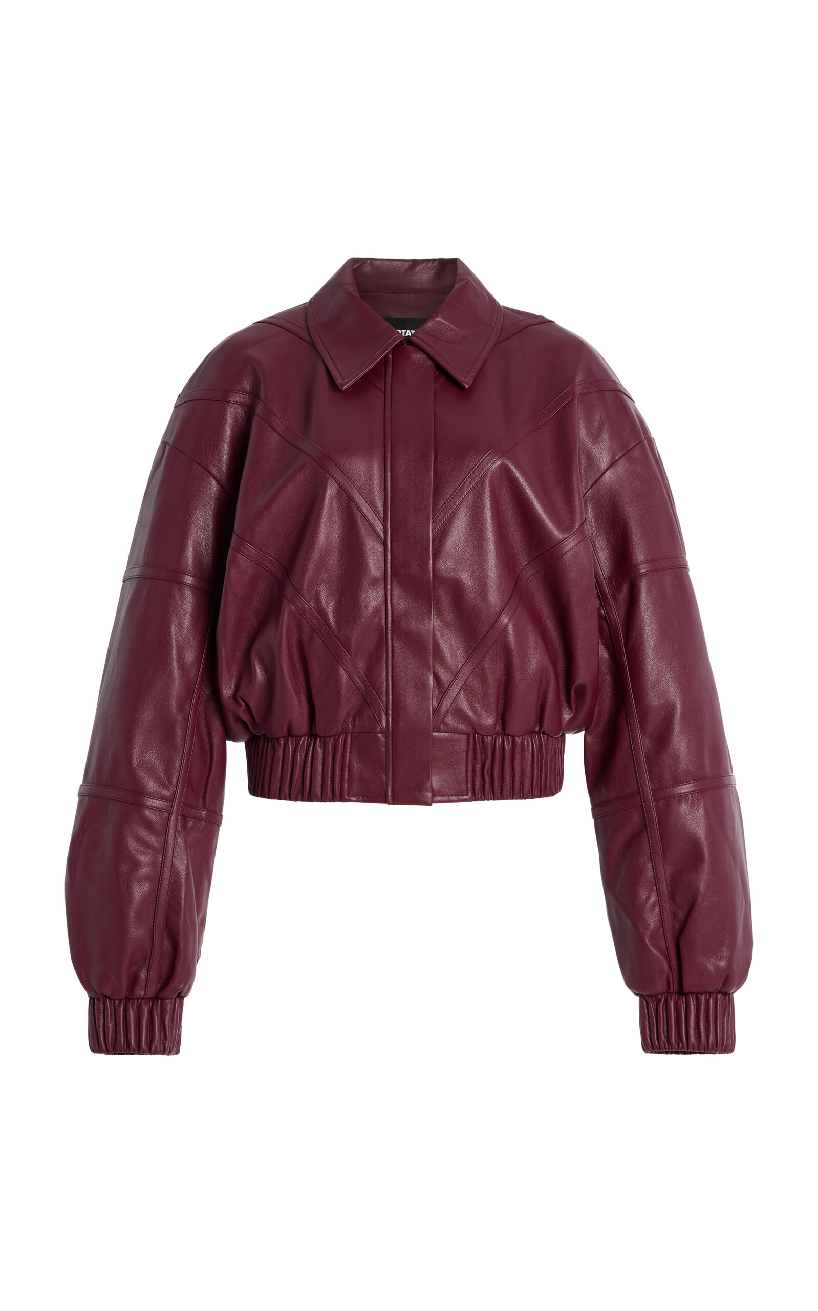 ROTATE Faux Leather Bomber Jacket - Women's Clothing