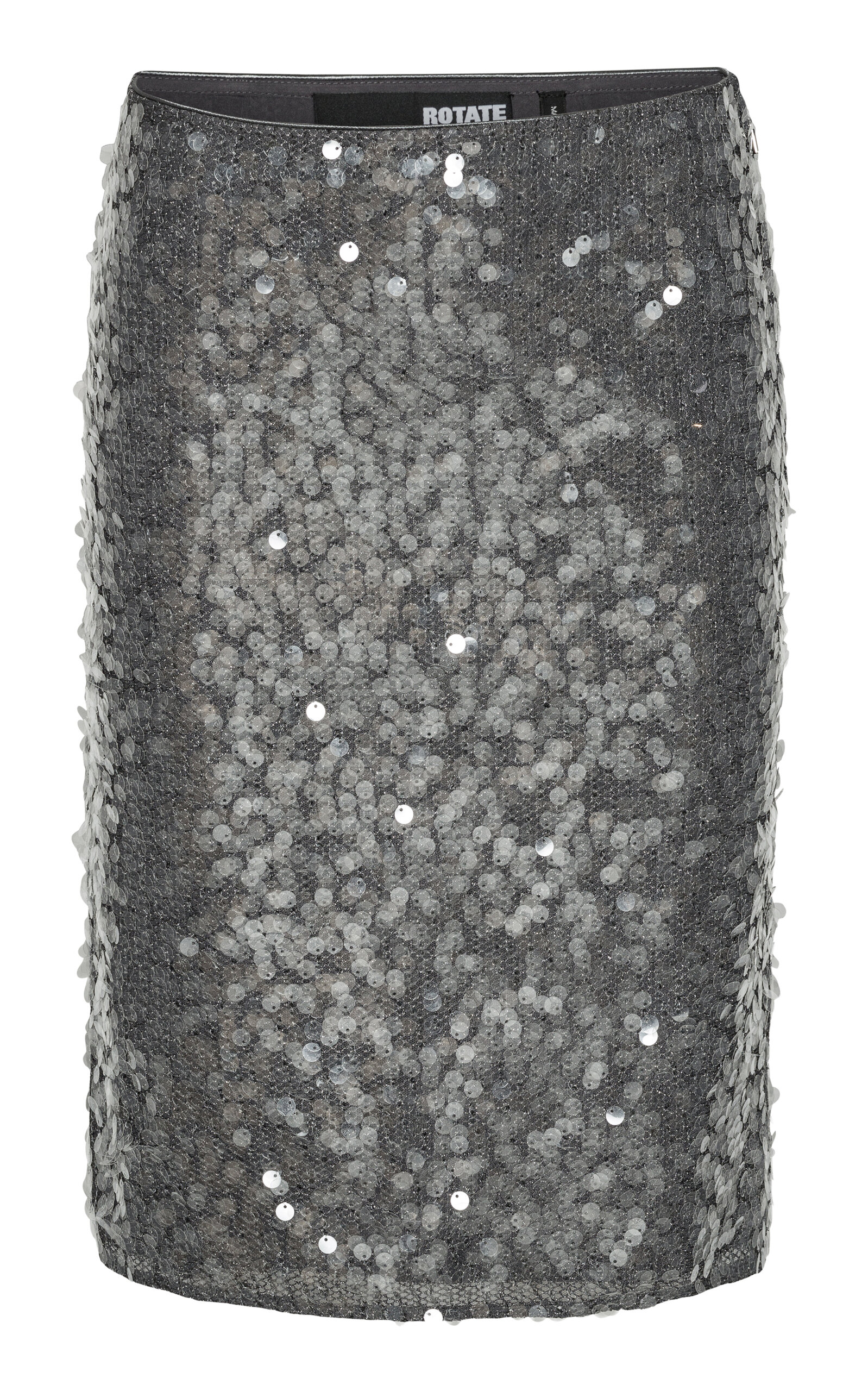 Rotate Birger Christensen Net Sequin Skirt In Gray