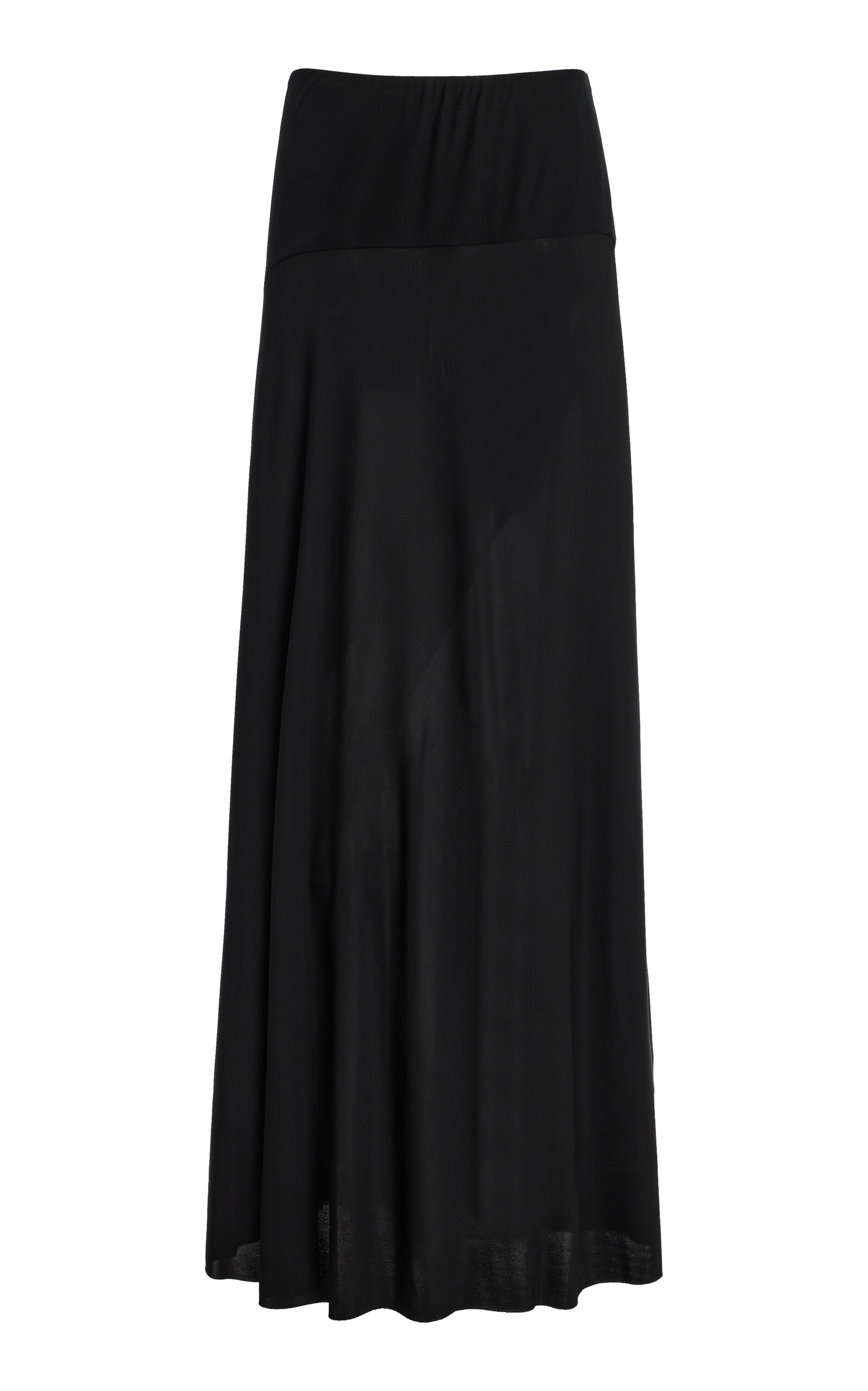 The Row Mirla Jersey Maxi Skirt In Black