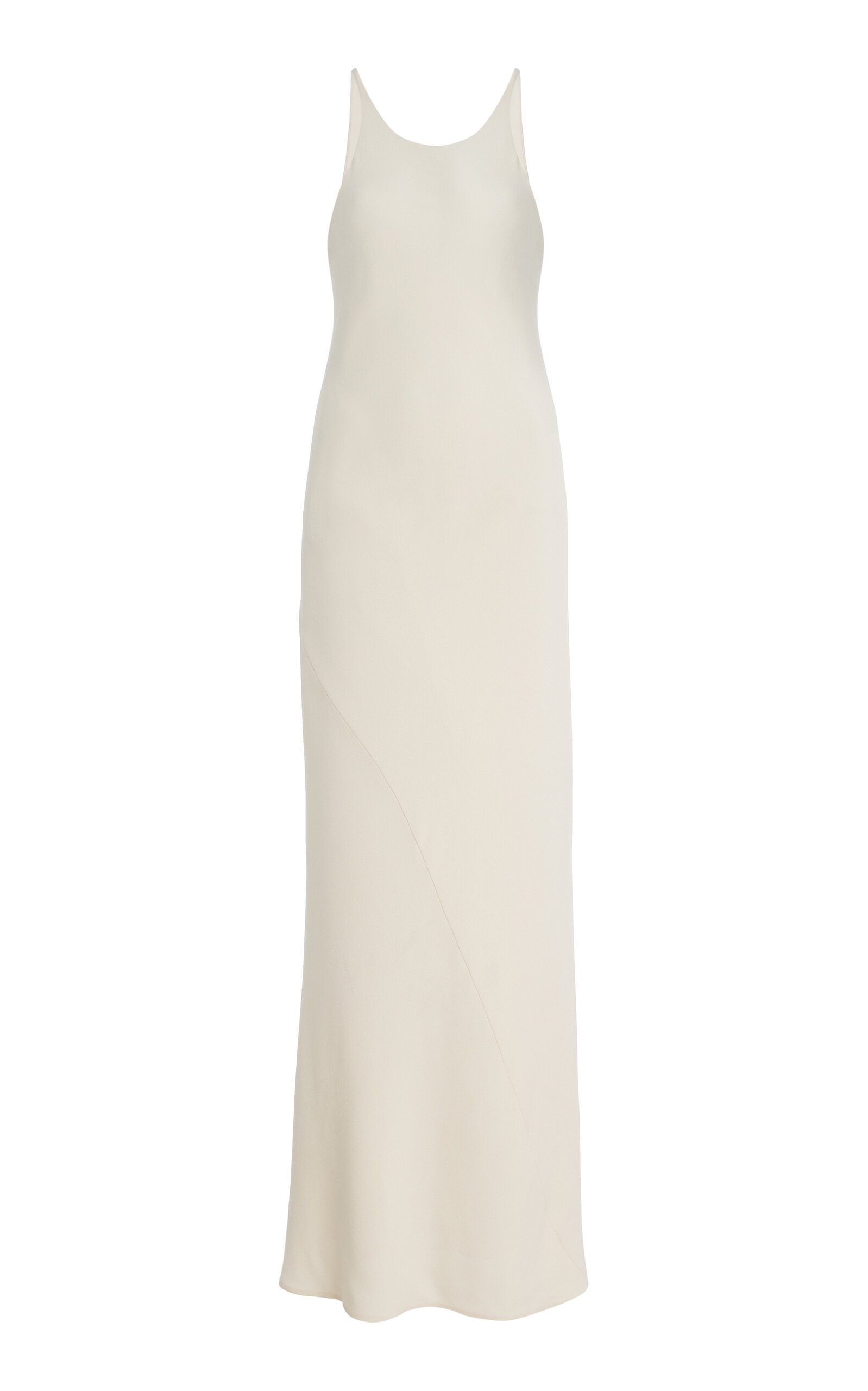 The Row Johanne Silk Slip Dress In White