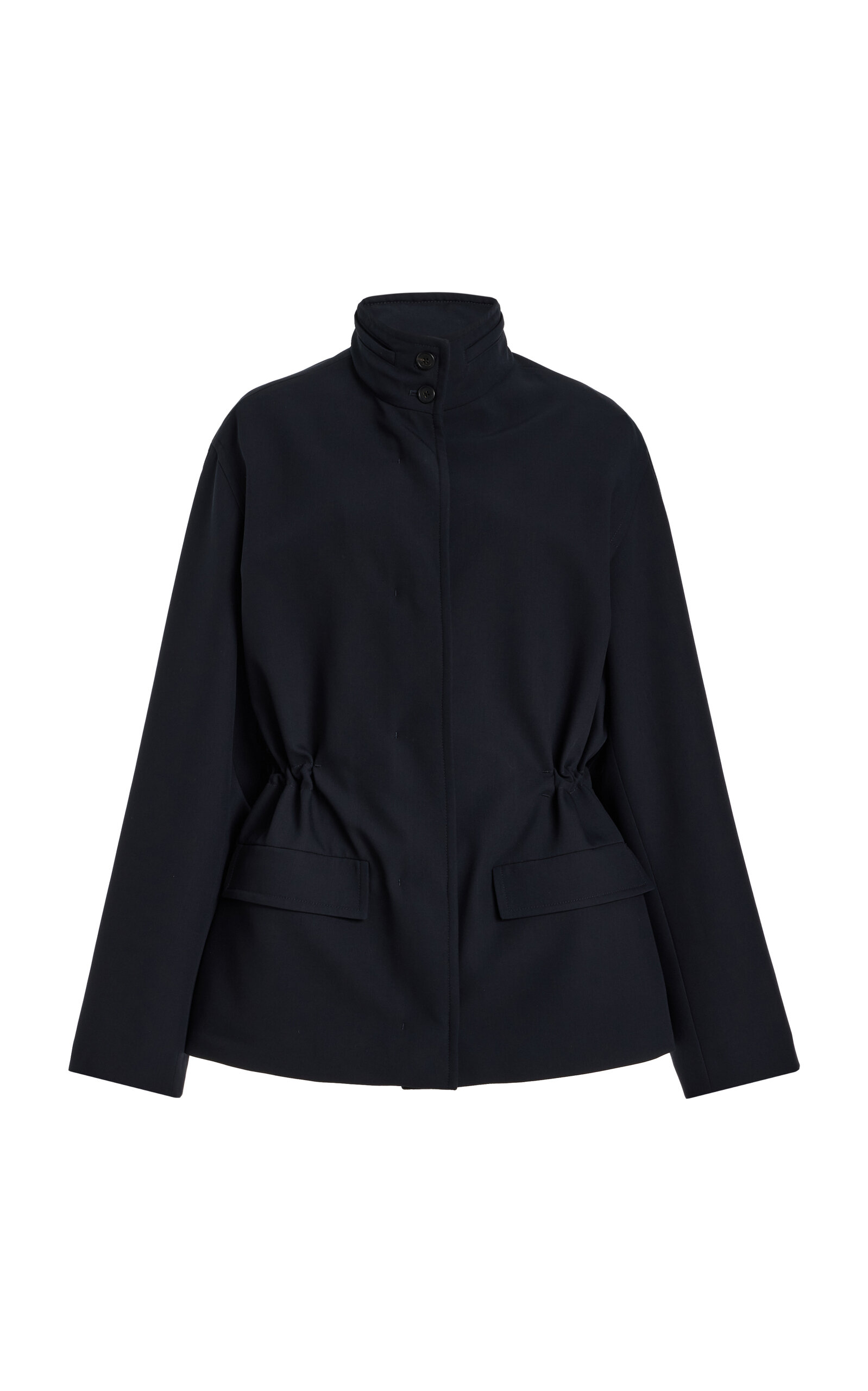 The Row Tanera Virgin-wool Jacket In Blue