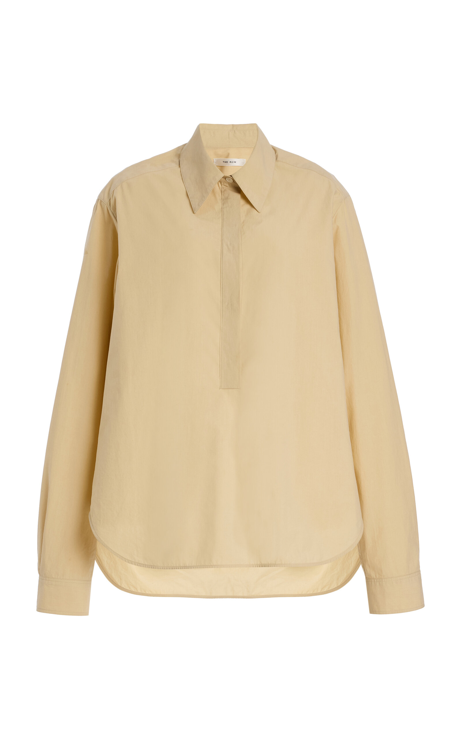 The Row Margan Cotton-poplin Pullover Shirt In Neutral