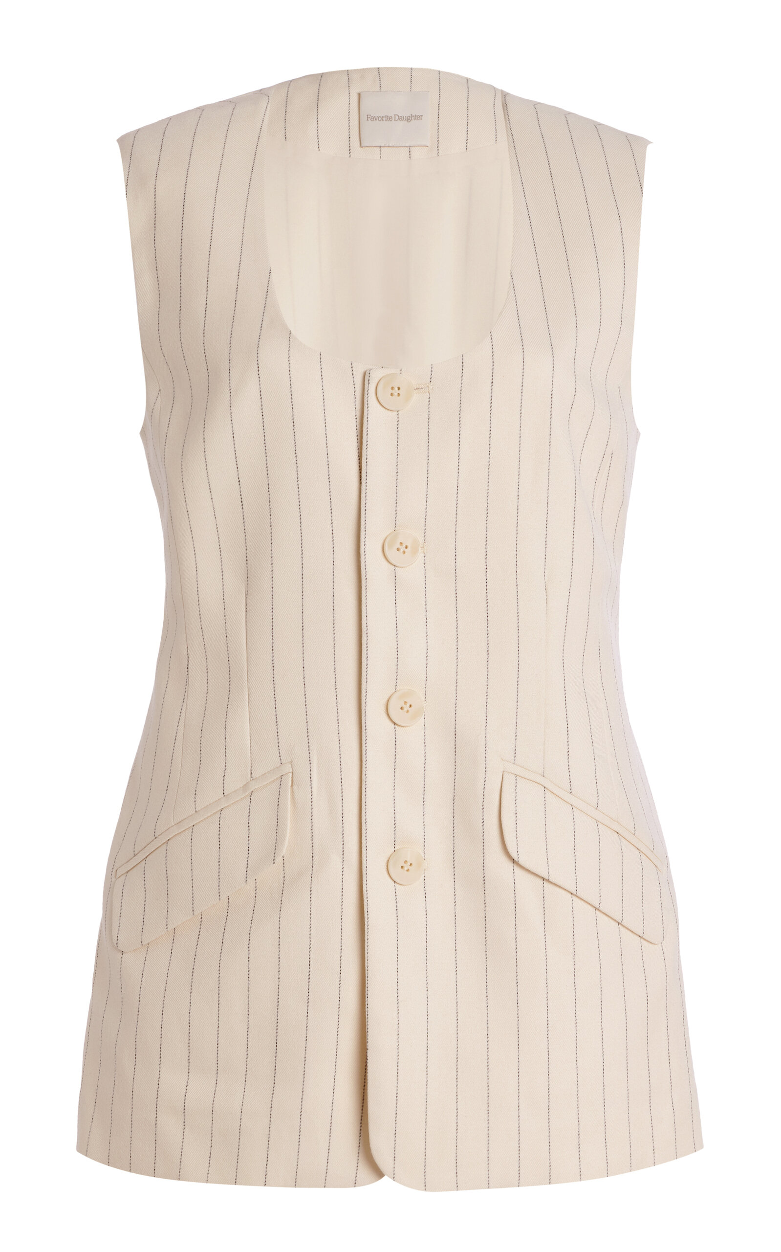 Favorite Daughter Exclusive The Diana Twill Vest