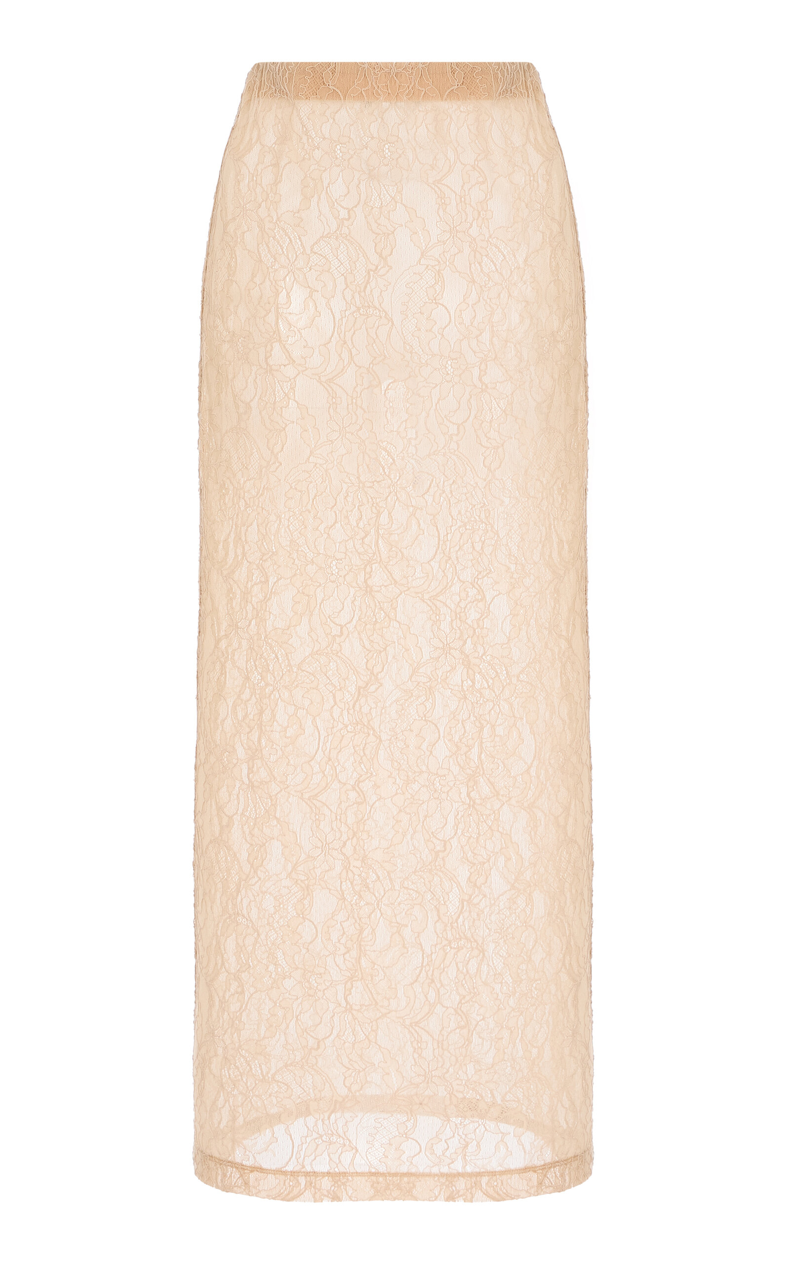 Wardrobe.nyc Lace Tube Skirt In Neutral