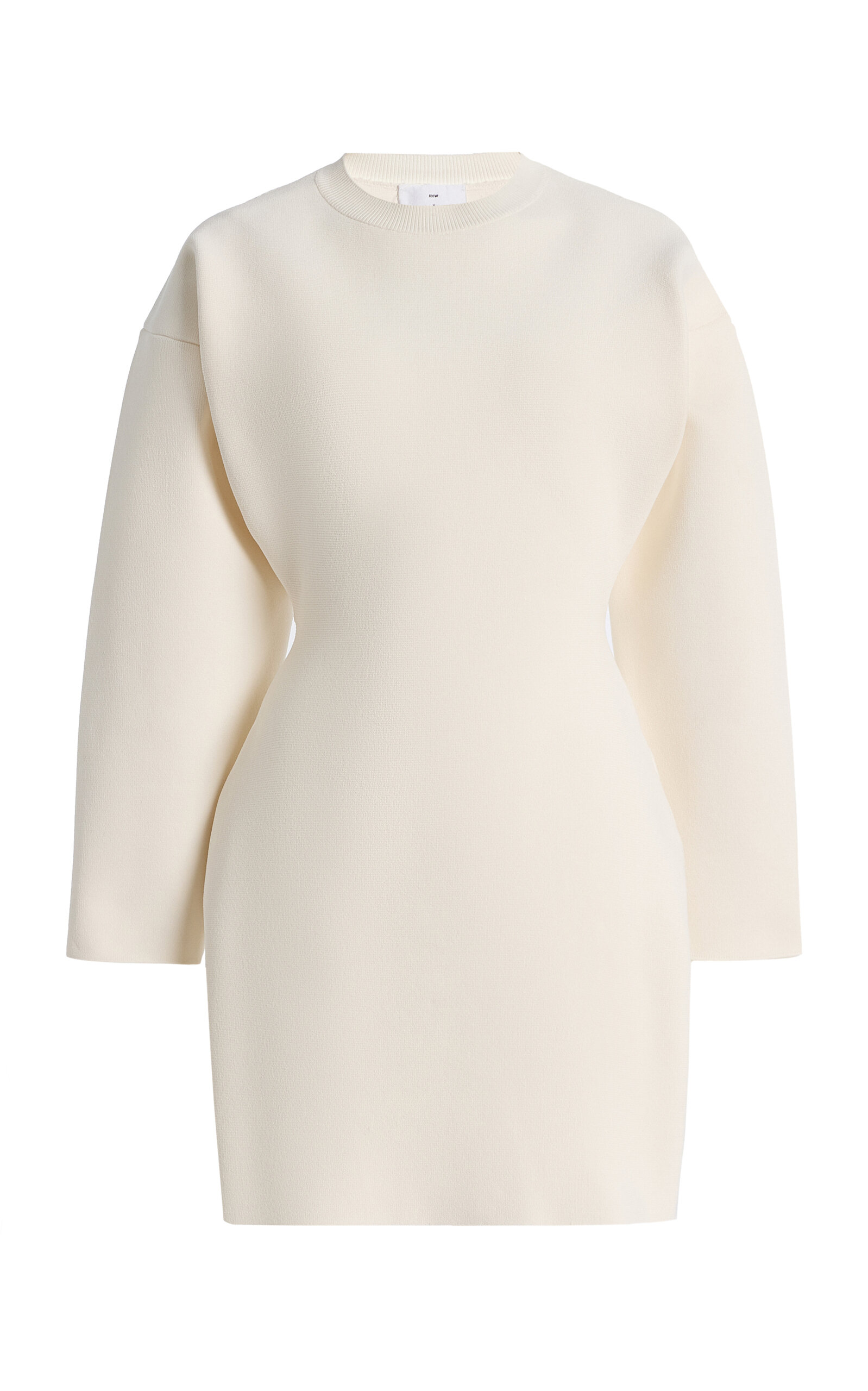 Wardrobe.nyc Rhw Power Knit Dress Mini In White