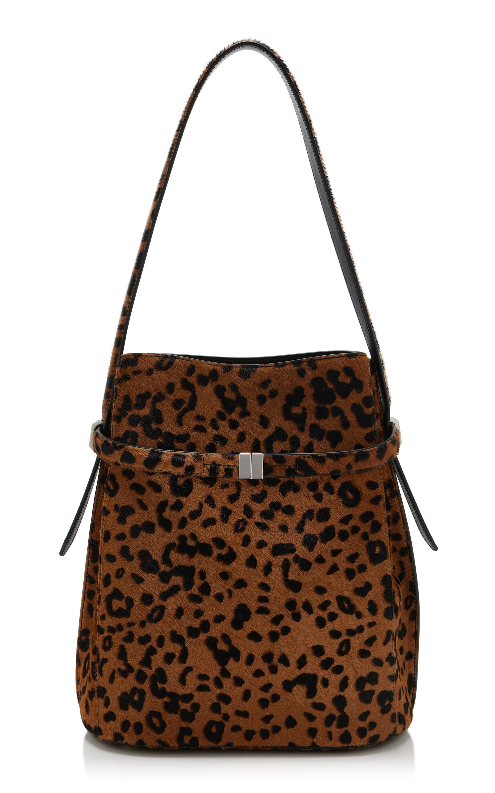 Toteme Belted Pony Hair Bucket Bag - Animal - OS