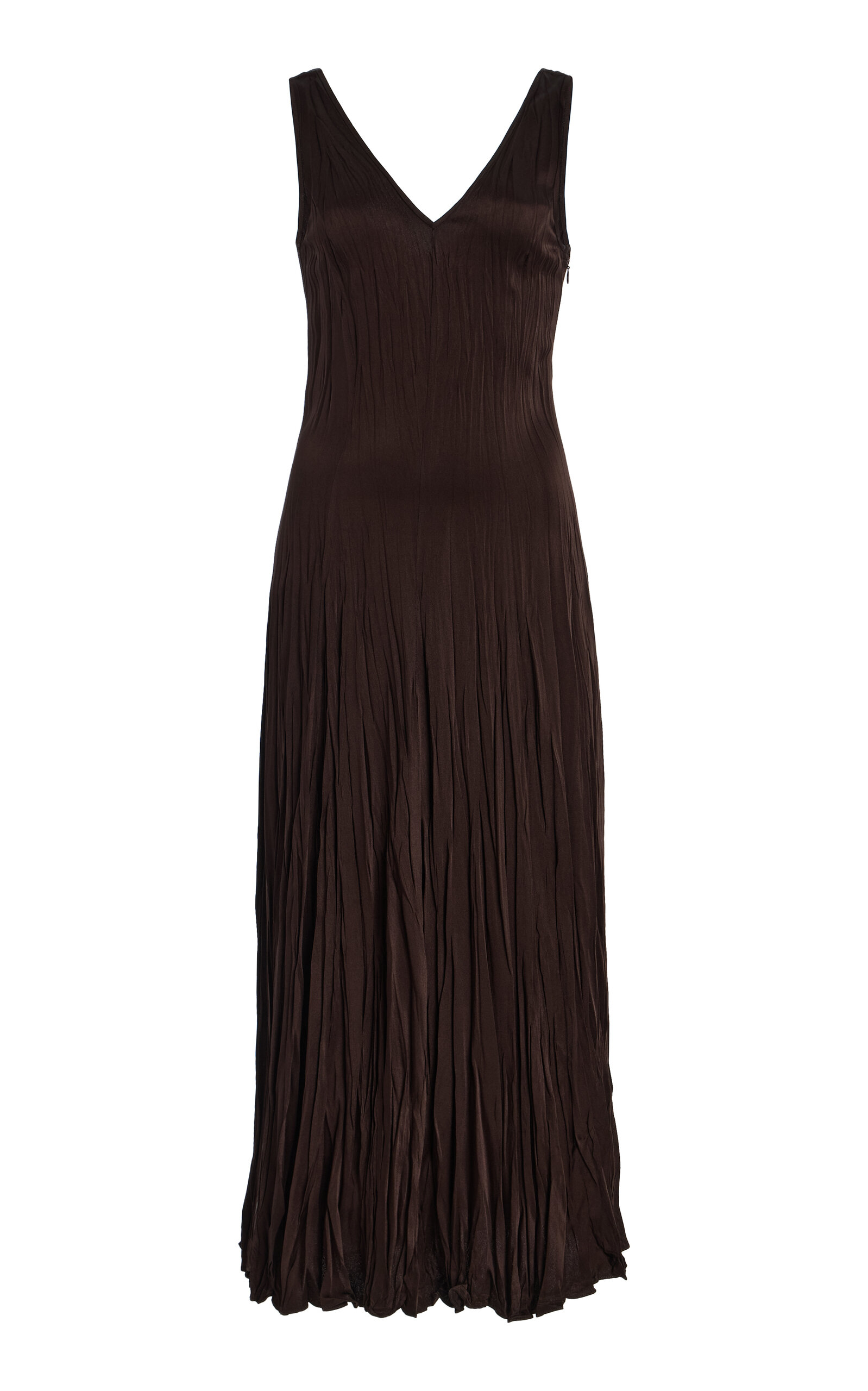 Michael Kors Collection Crushed Charmeuse Dress - Brown