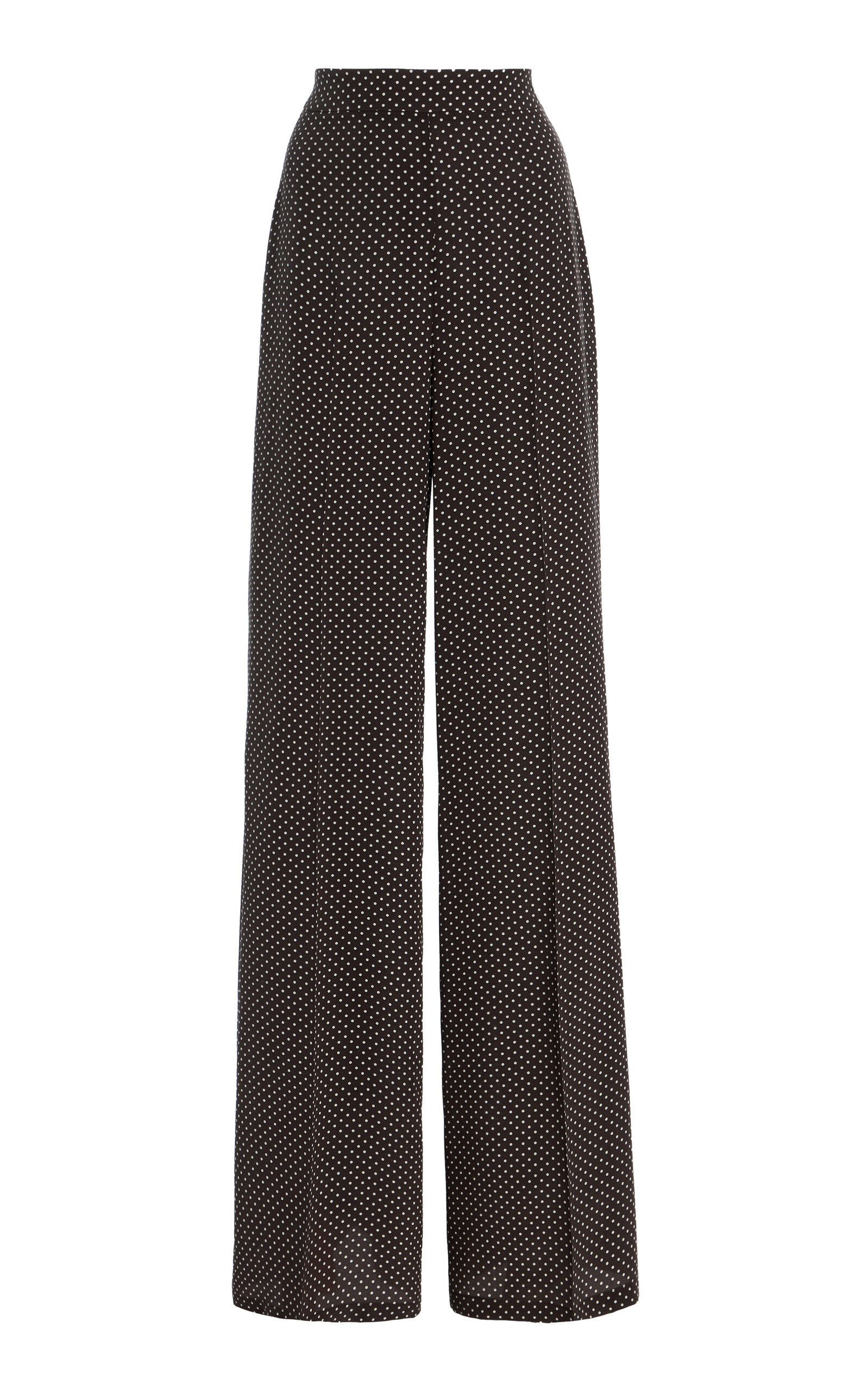 Michael Kors Collection Crepe de Chine Wide-Leg Pants - Multi - Women's Clothing
