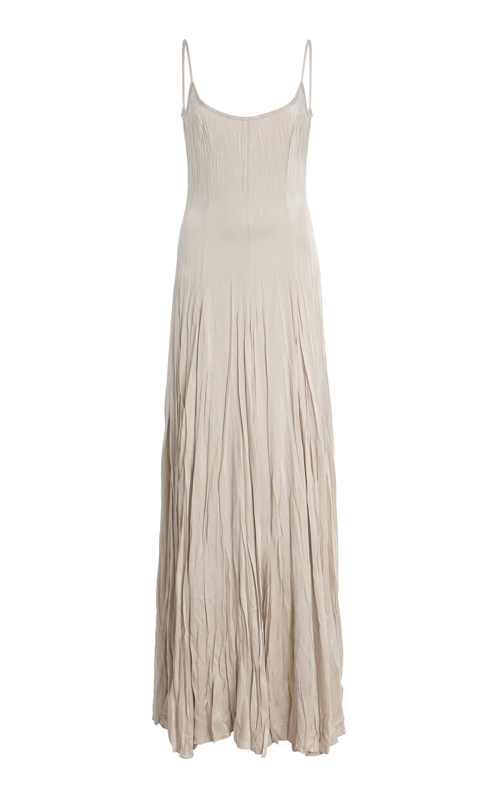 Michael Kors Jamison Crushed Charmeuse Maxi Slip Dress