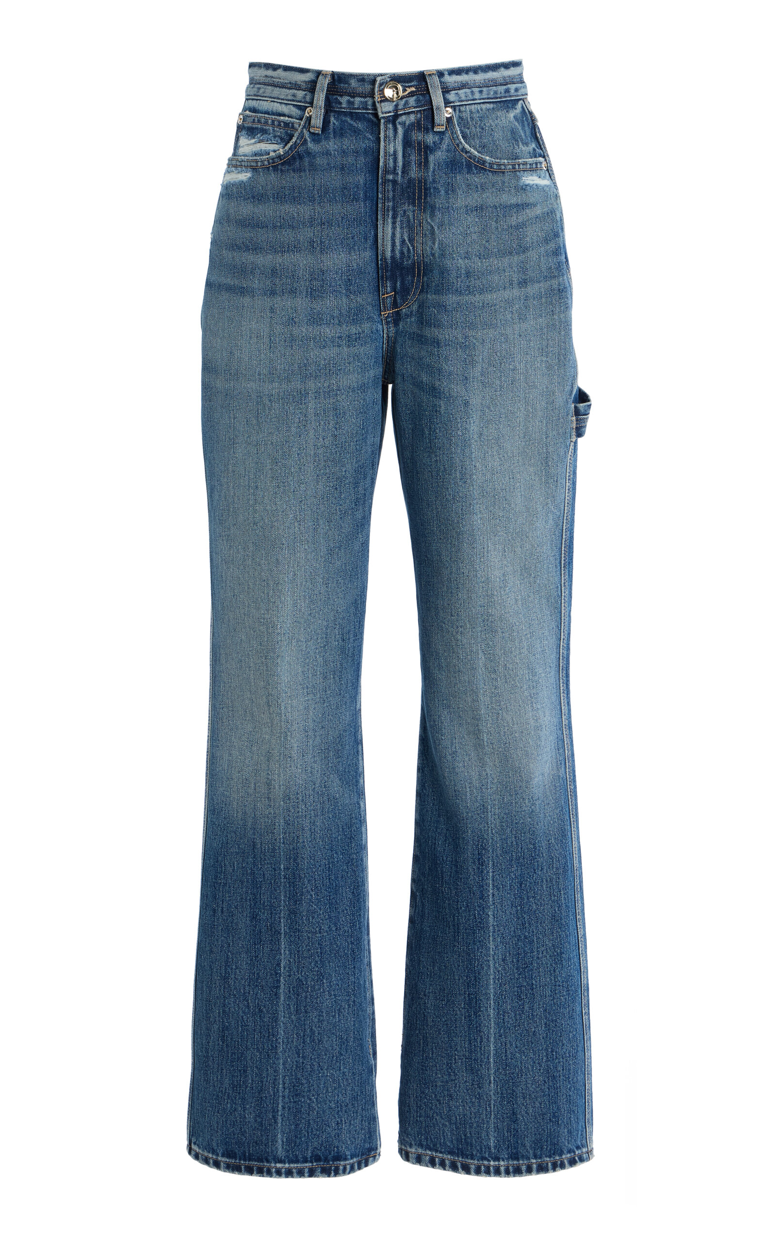 RÙADH The Clyde Rigid High-Rise Flared Jeans