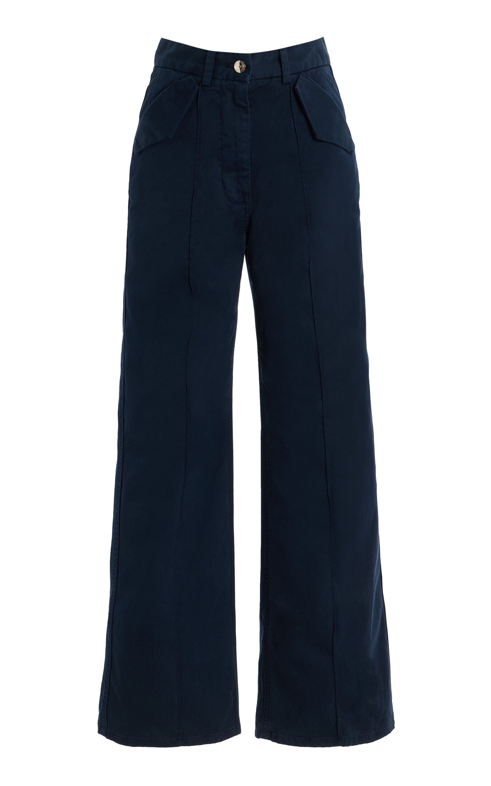 RÙADH The Odette High-Rise Cotton-Sateen Pants