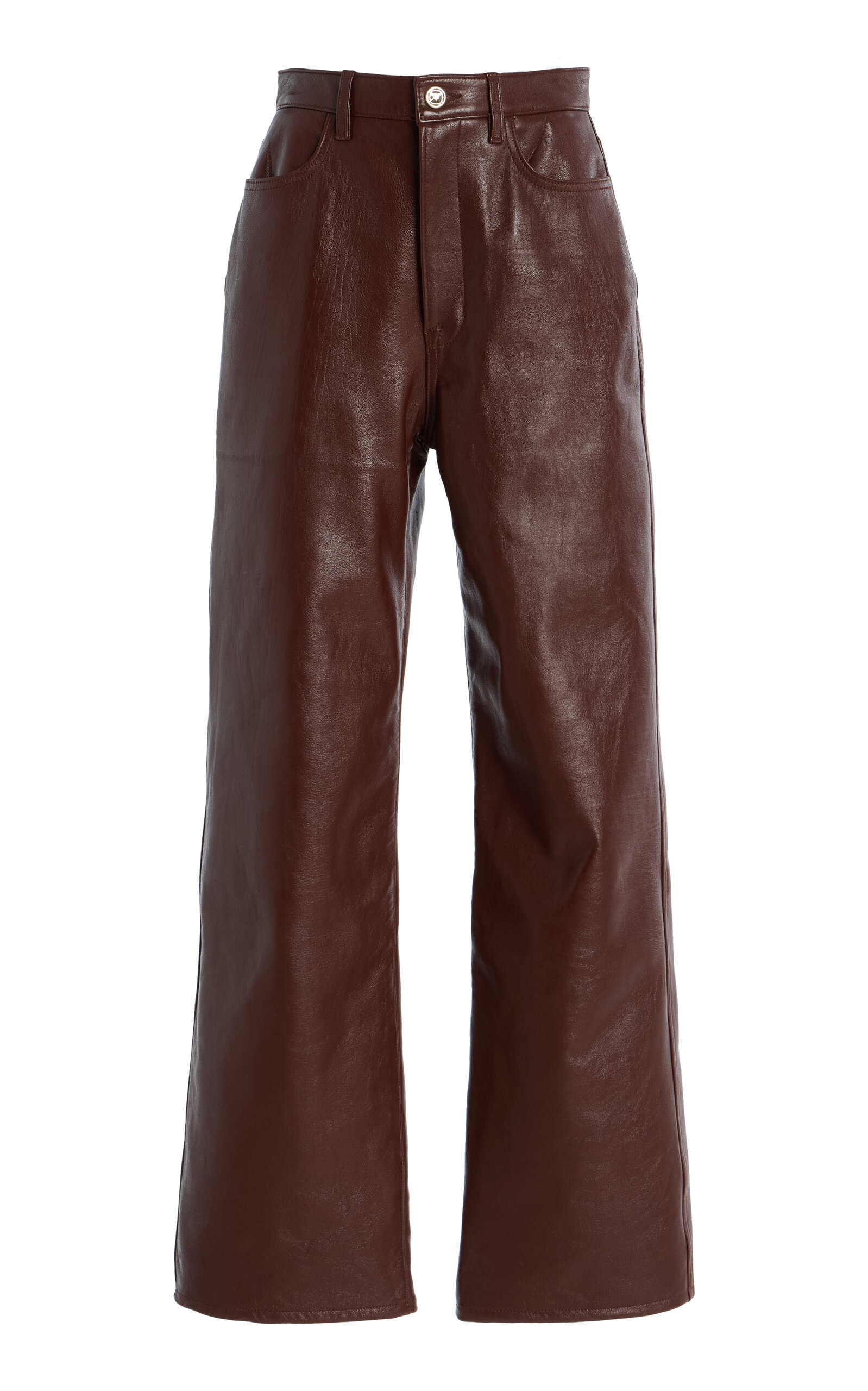 RÙADH The Quinn High-Rise Leather Pants
