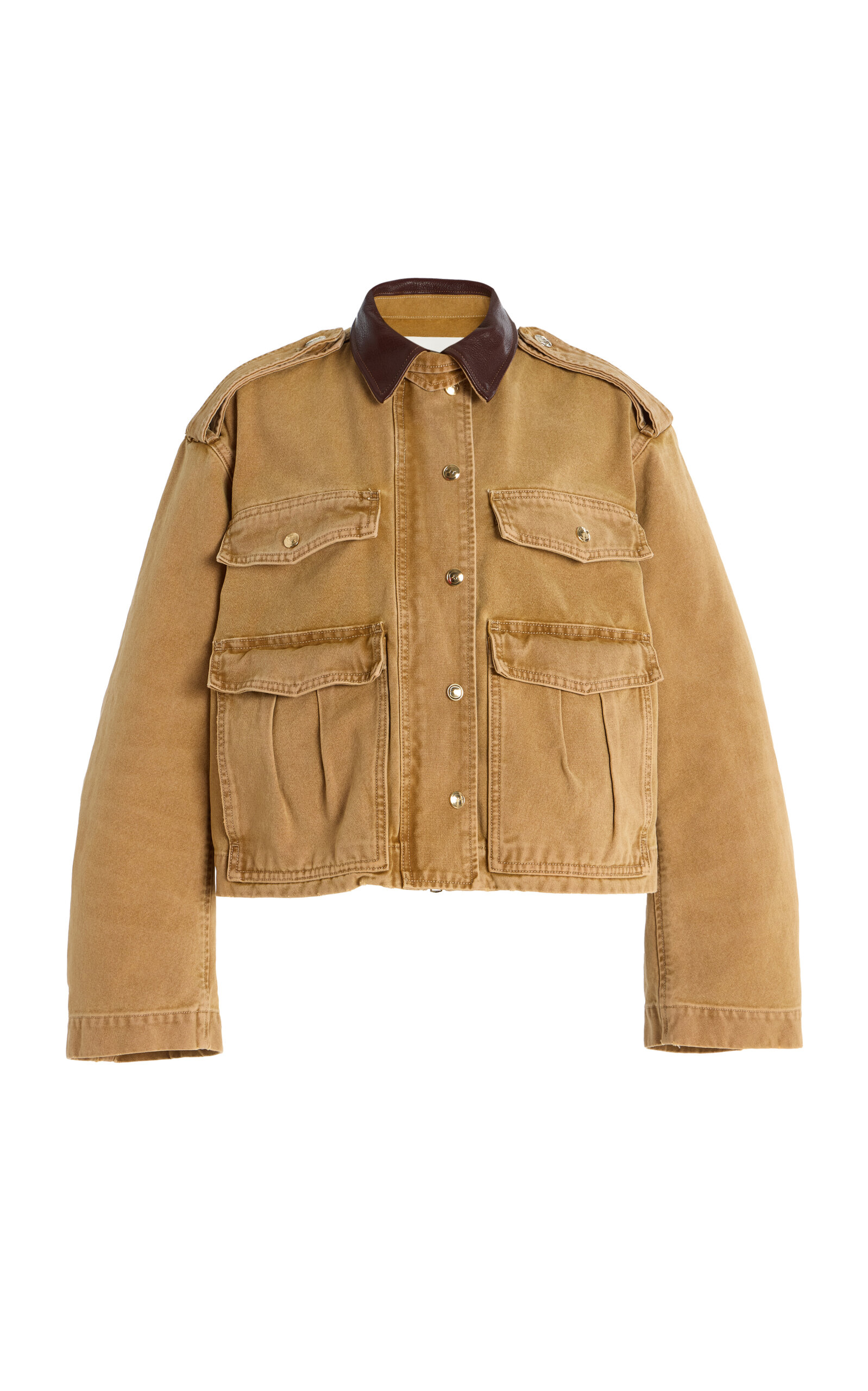 Rùadh The Henderson Oversized Cotton Jacket In Khaki
