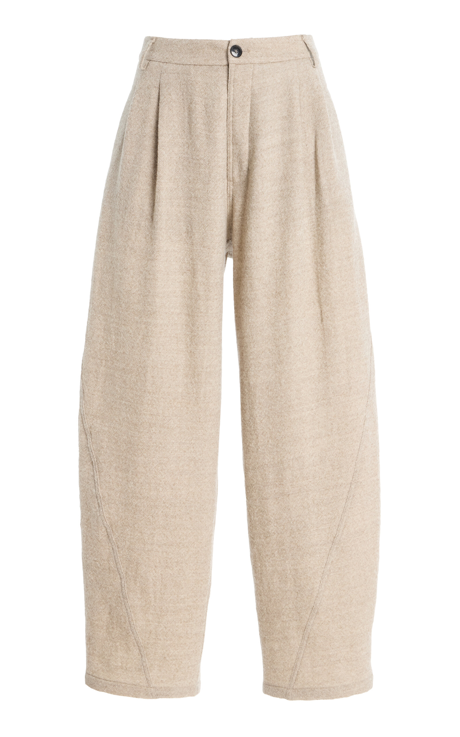 DARKPARK Phebe Pleated Wool Wide-Leg Pants
