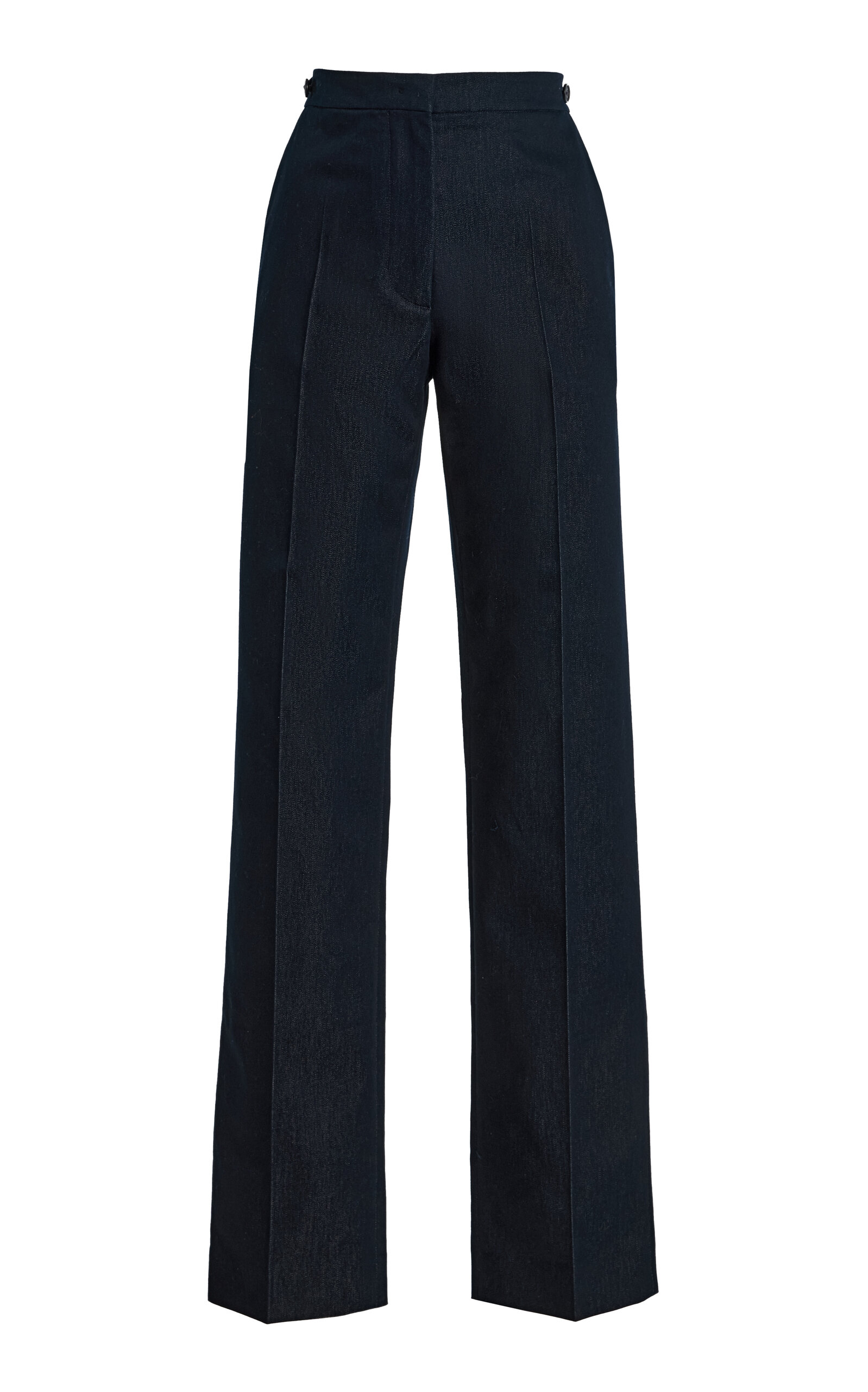 DARKPARK Grace Chambray Straight-Leg Pants