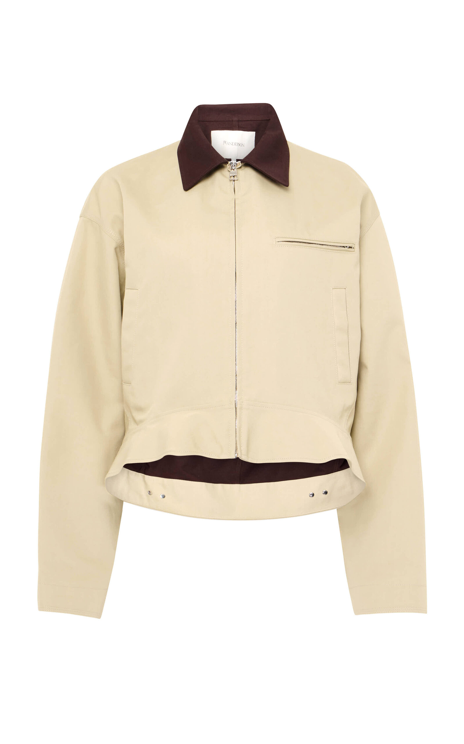 JW Anderson Curved-Hem Cotton Workwear Jacket
