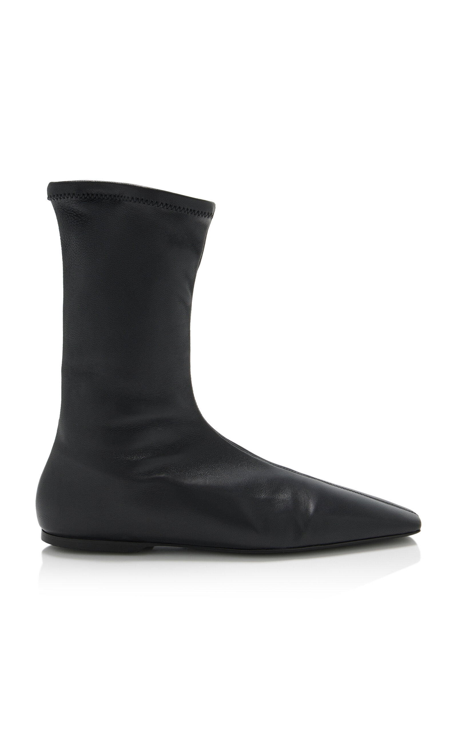 Totême Nappa Sock Boots In Black