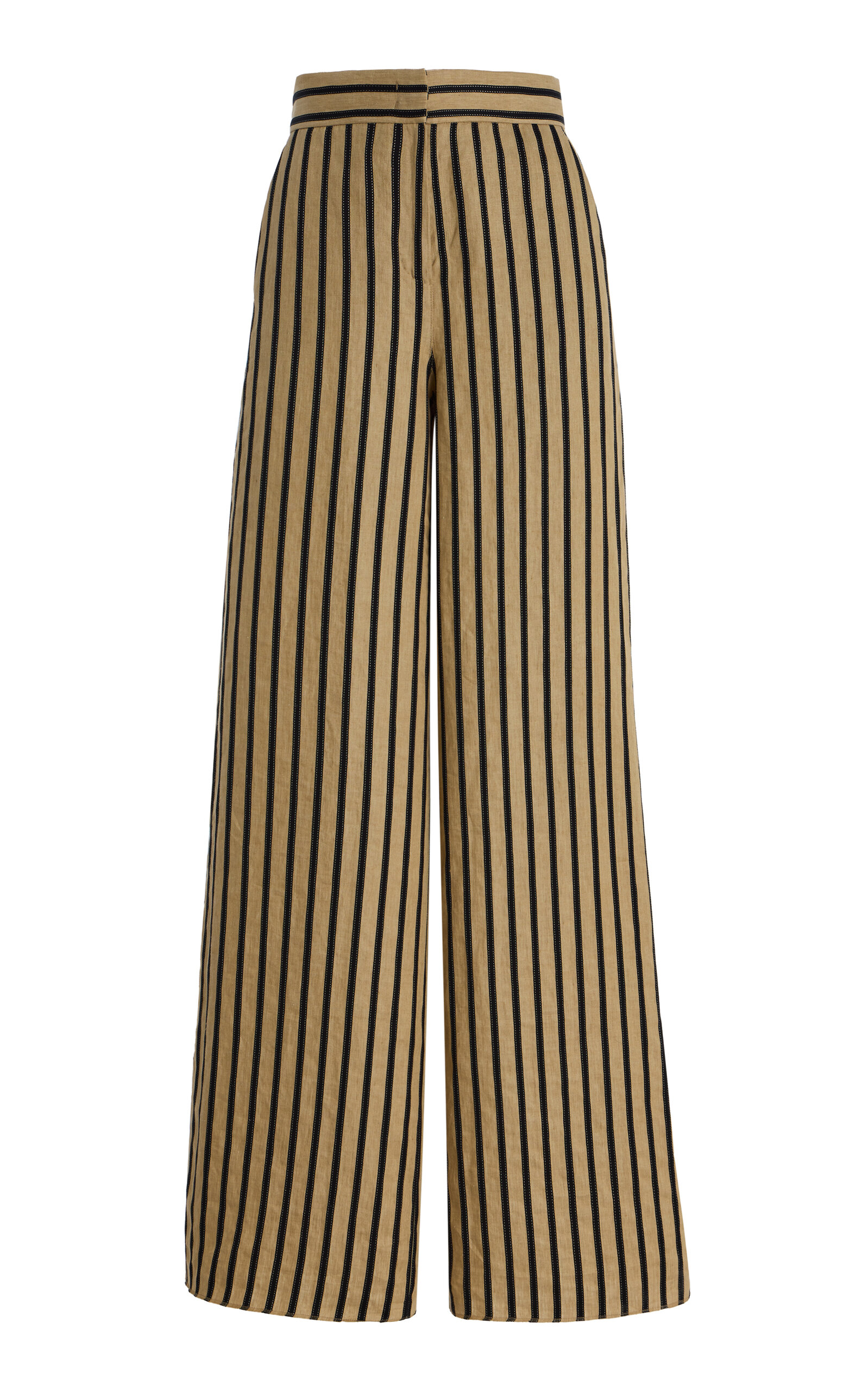 Max Mara Cestino Linen-Blend Pants - Ivory