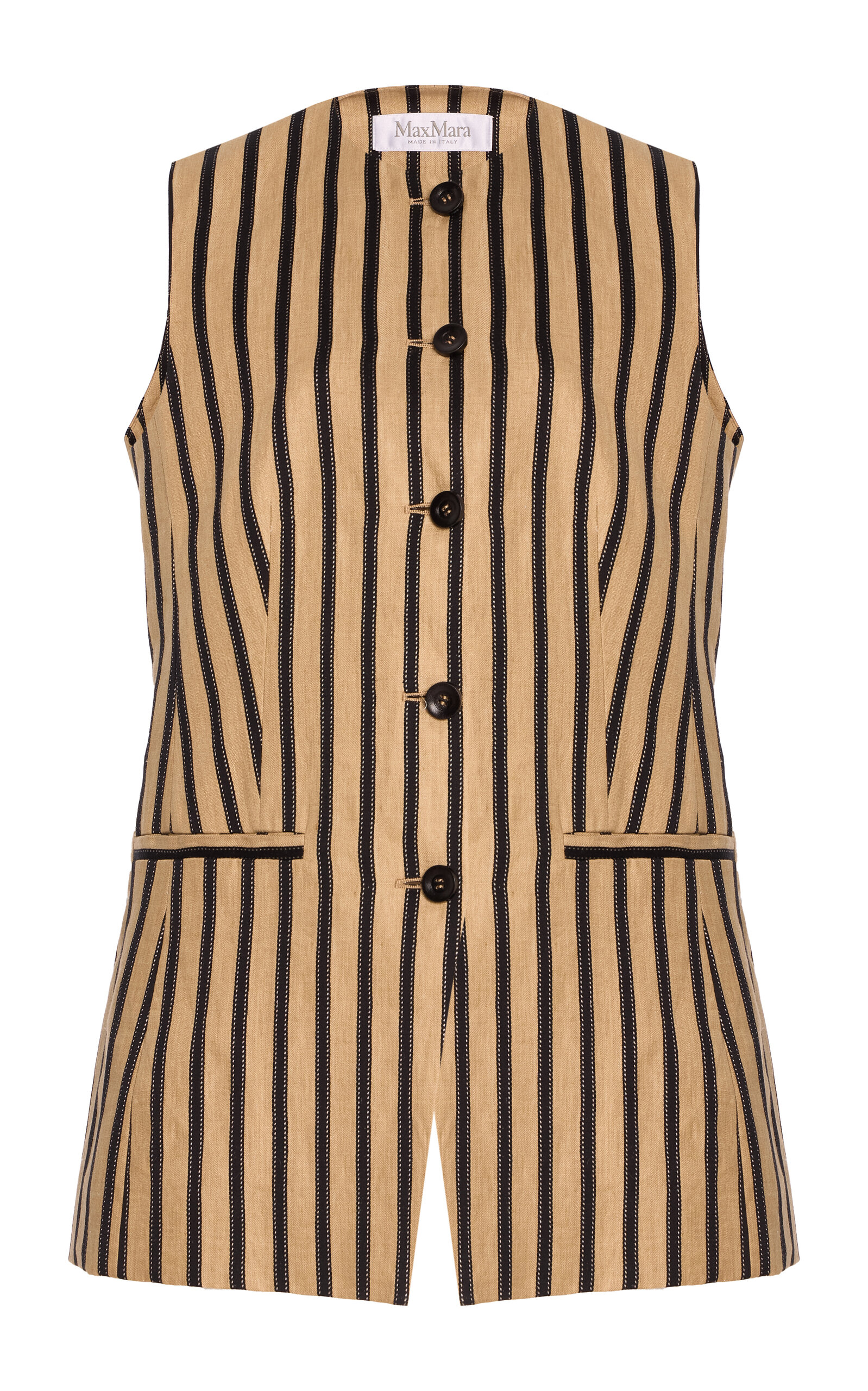 Max Mara Rodeo Linen-Blend Blazer - Ivory