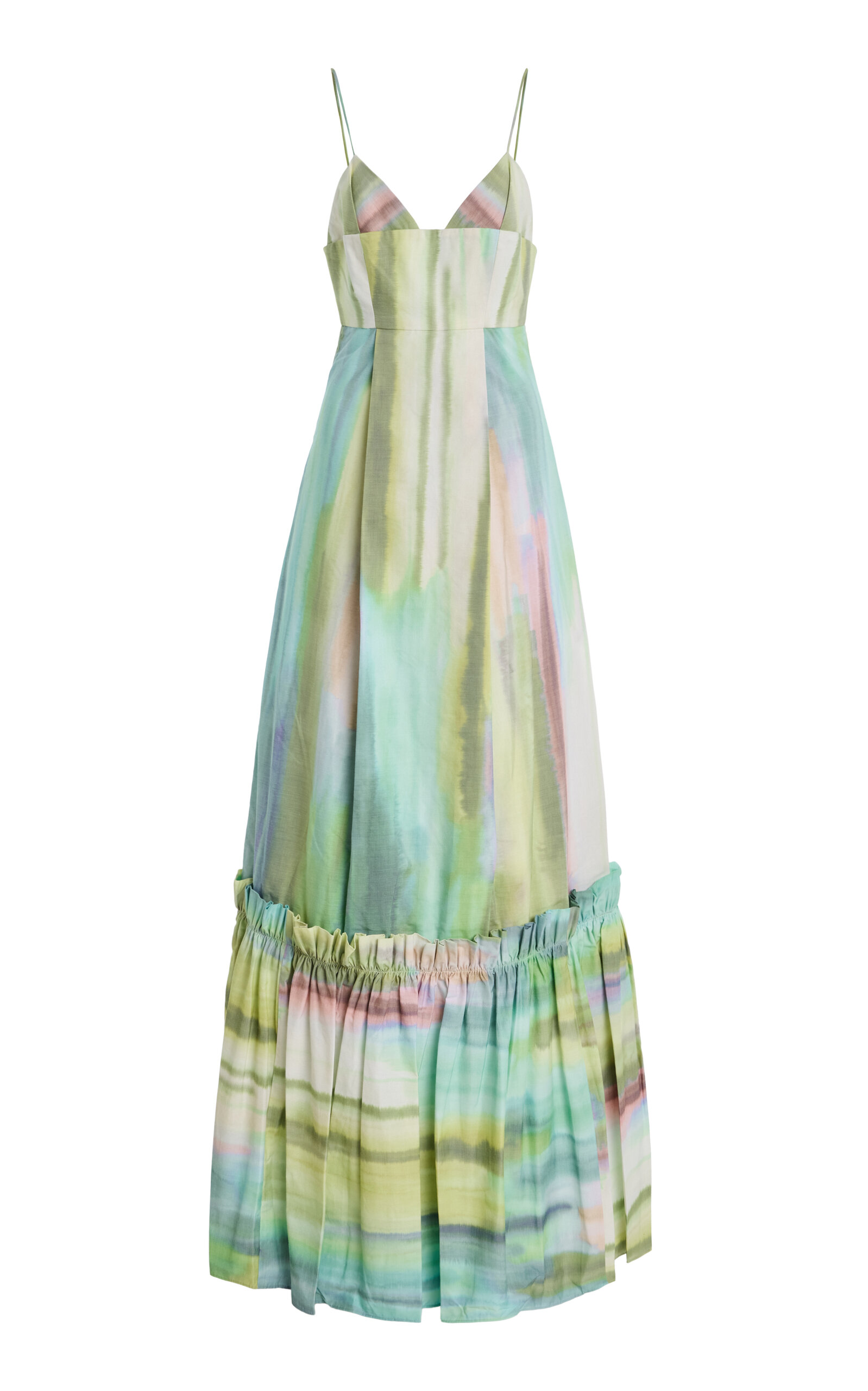 Alexis Danelle Printed Cotton-blend Maxi Dress In Multi