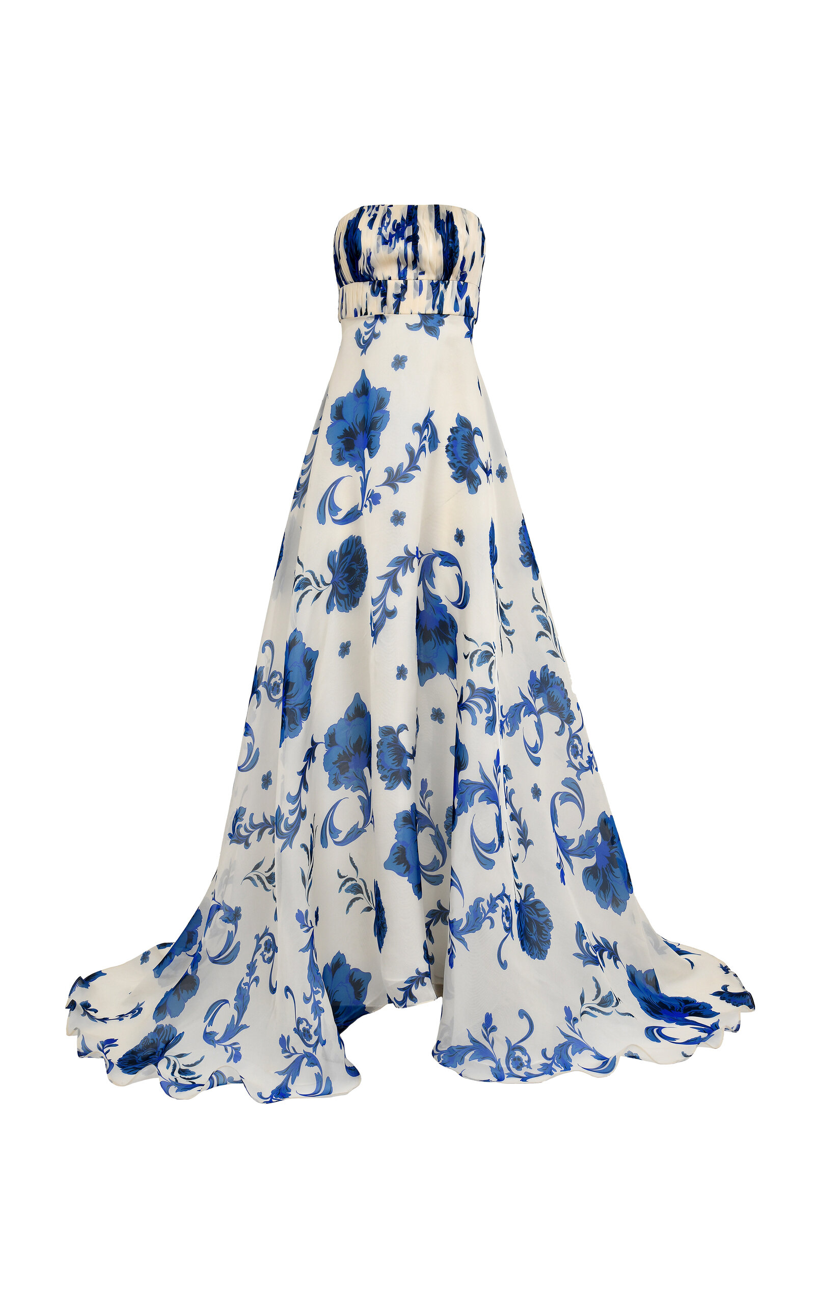 Francesca Miranda Exclusive Akoniton Strapless Silk Gown