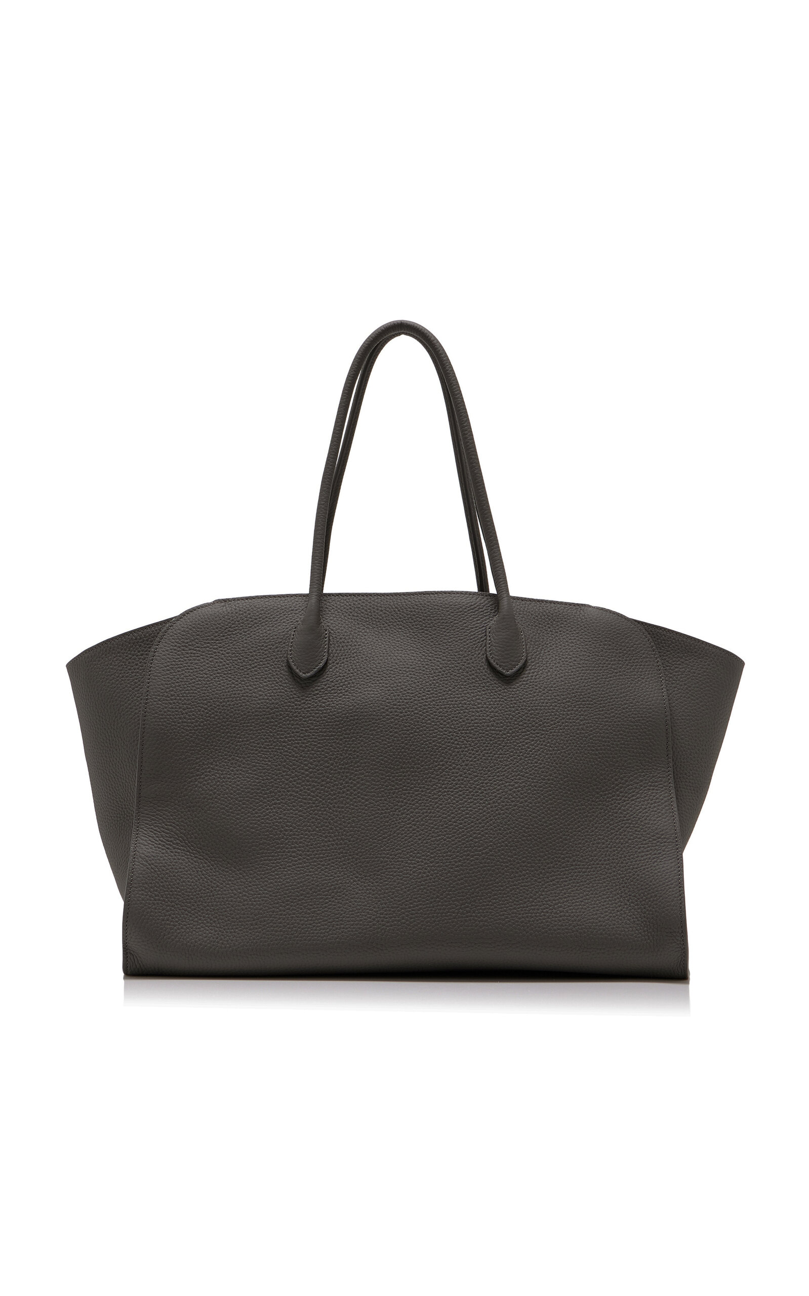 The Row Marlo 17 Leather Tote Bag - Grey - OS