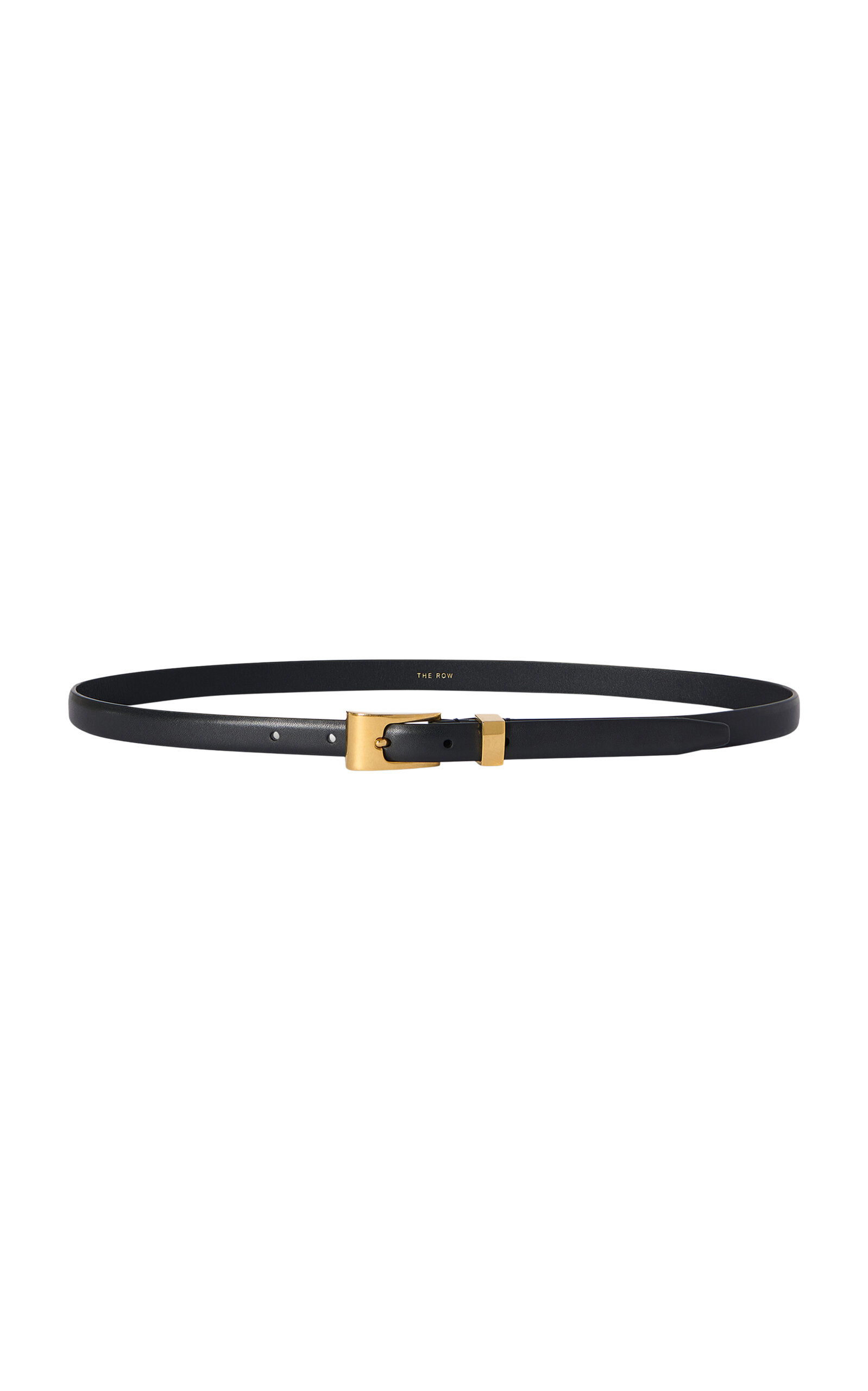 The Row Downtown Leather Belt In Black