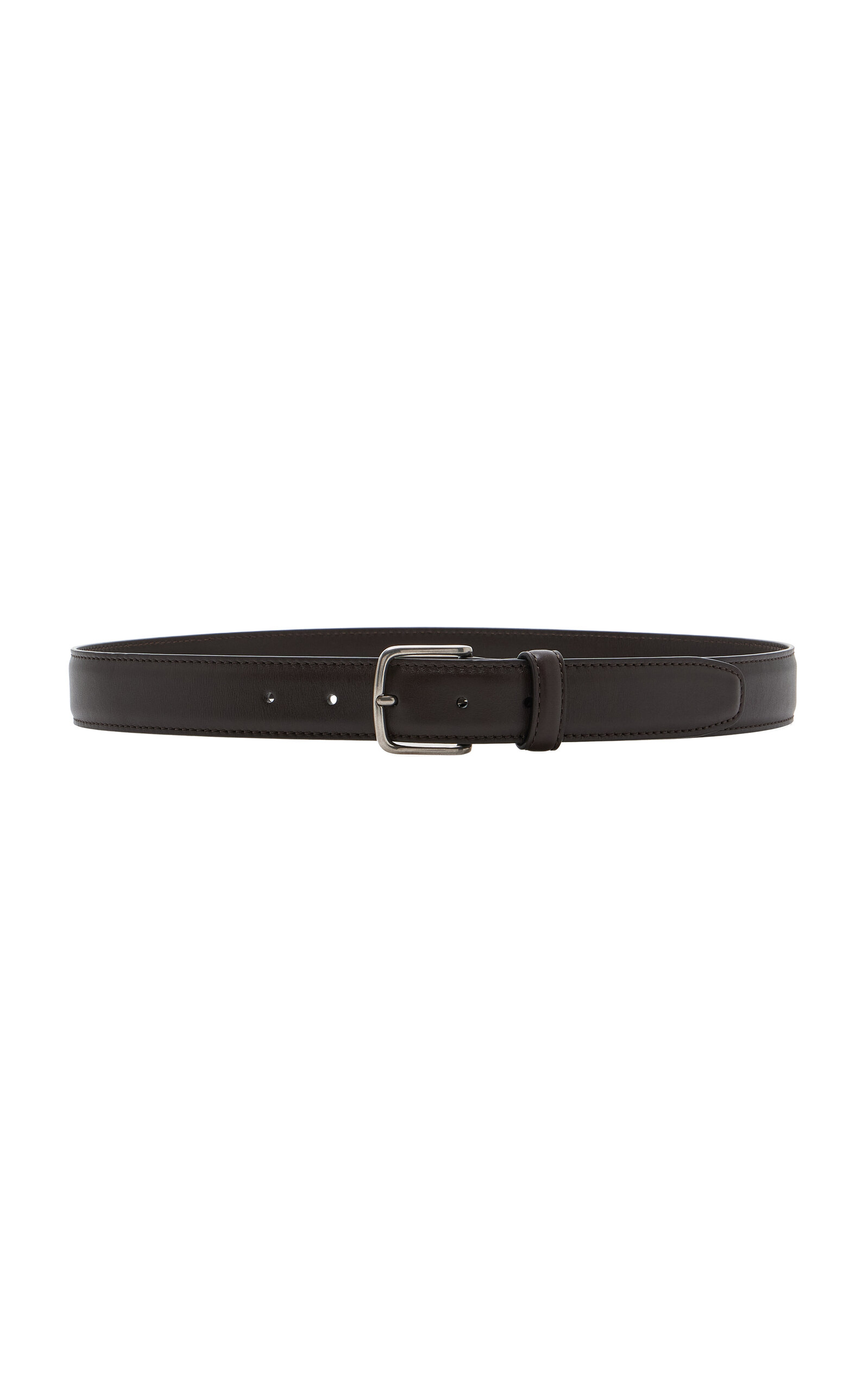 The Row Maxi Classic Leather Belt In Brown