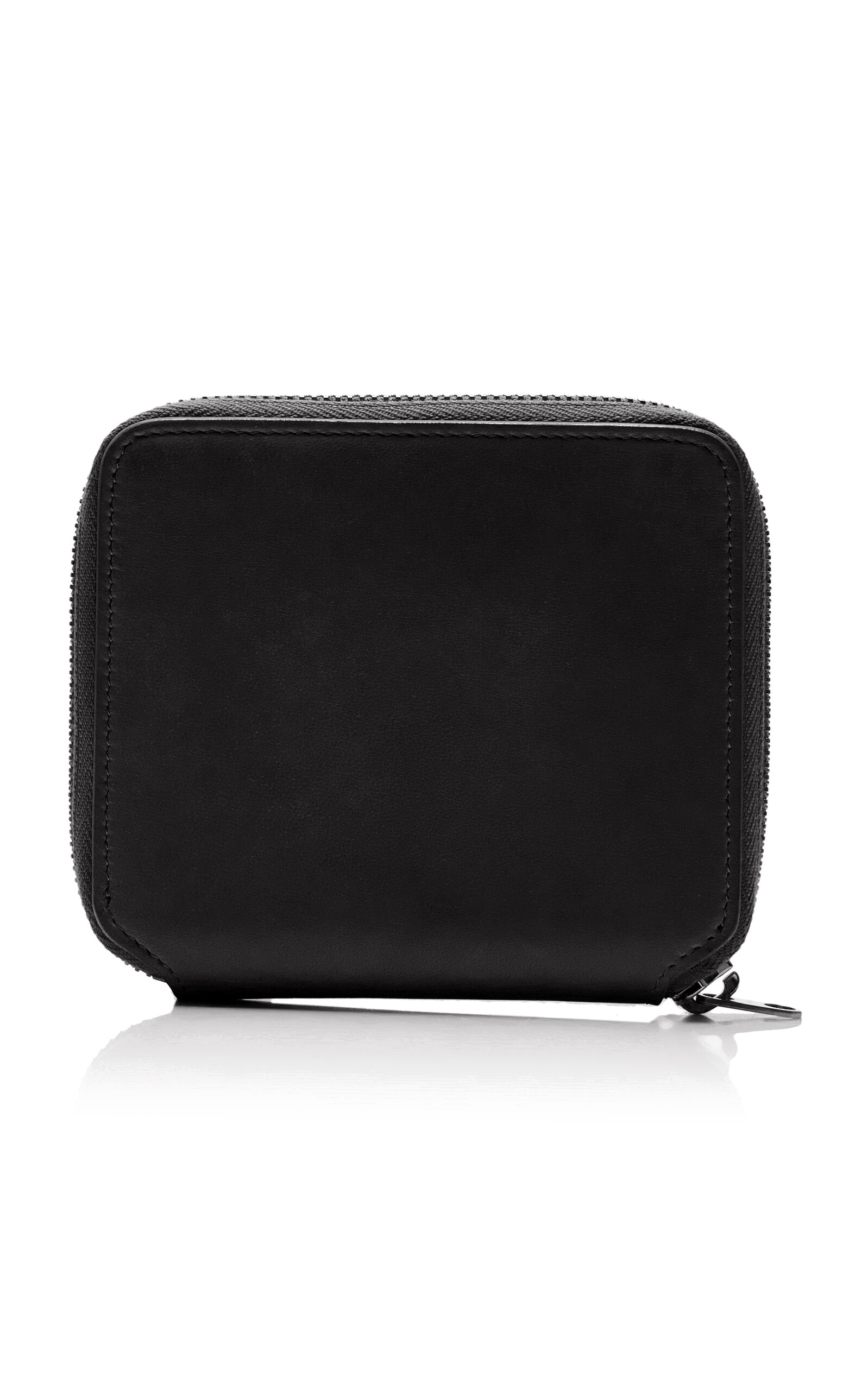 The Row Small Zip Wallet In Brown