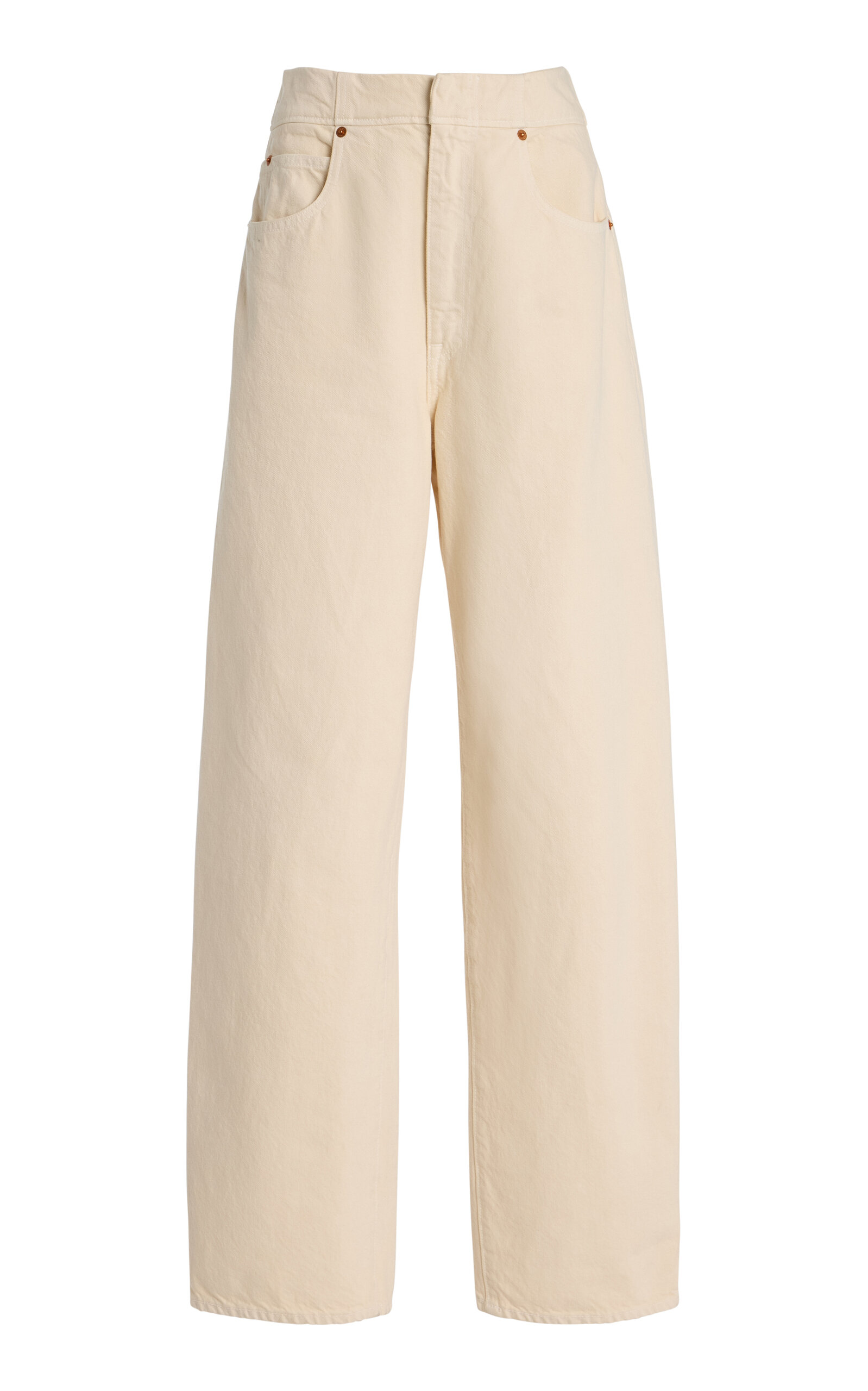 SLVRLAKE CAMILLA RIGID CURVE-WAIST WIDE-LEG JEANS
