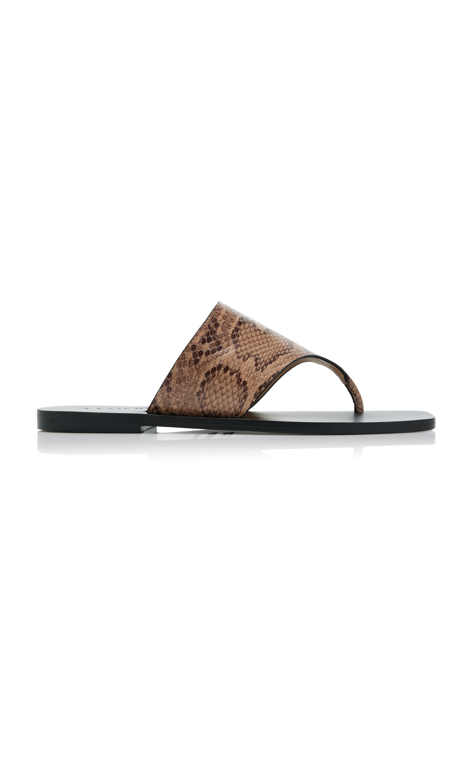A.Emery Paton Snake-Effect Leather Sandals