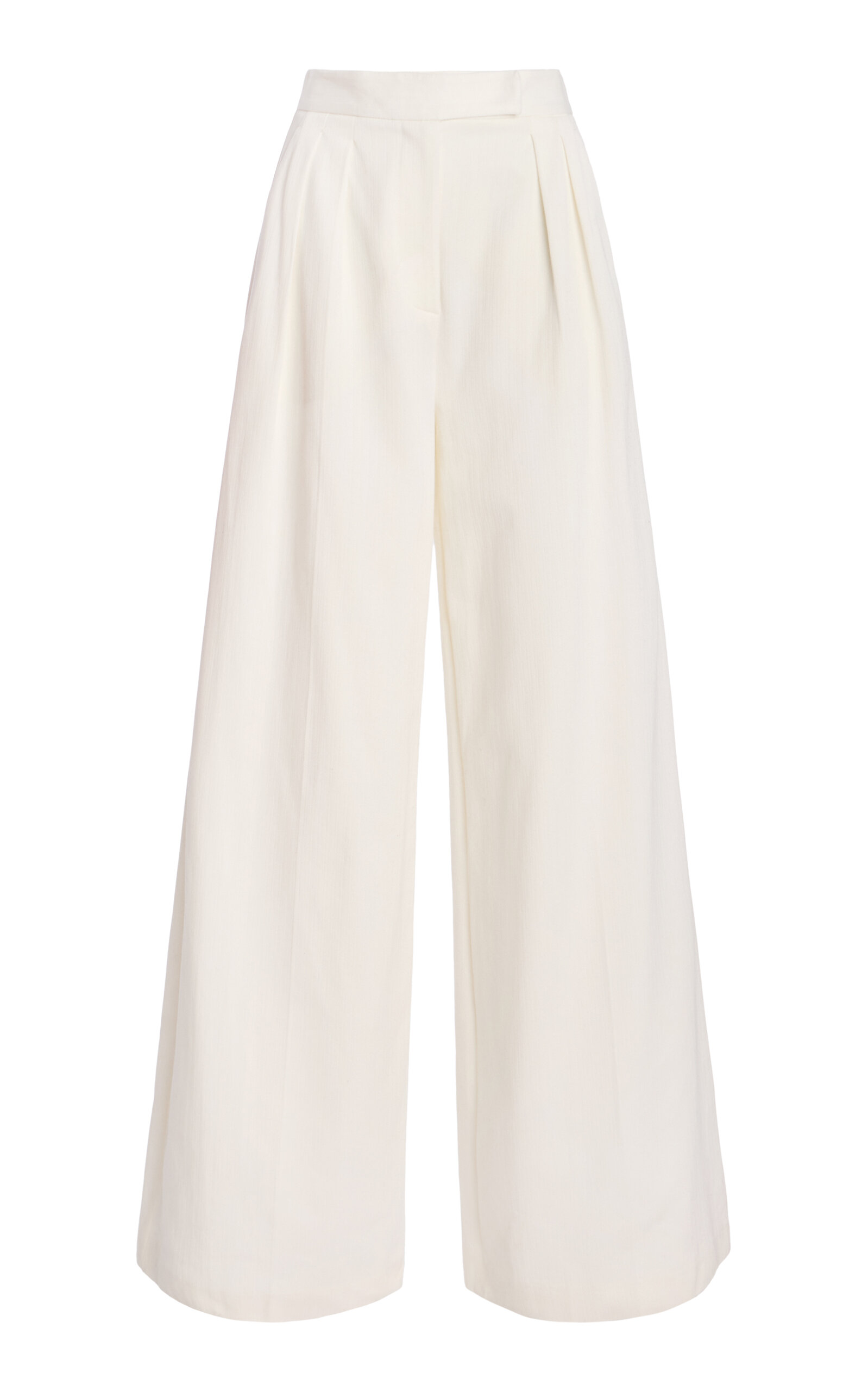 Max Mara Chenzia Cotton-jersey Trousers In White