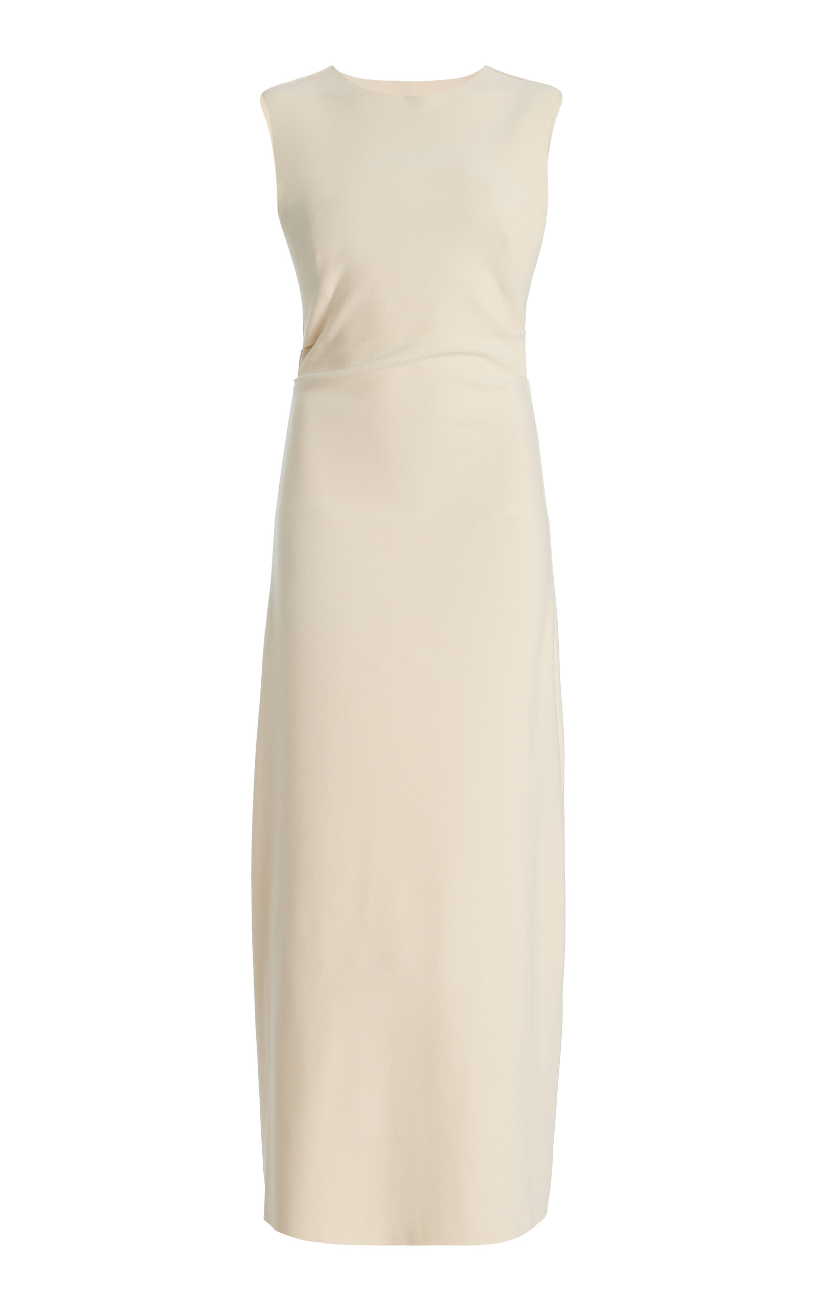 BIRROT Exclusive Lay2 Drape Crepe Dress