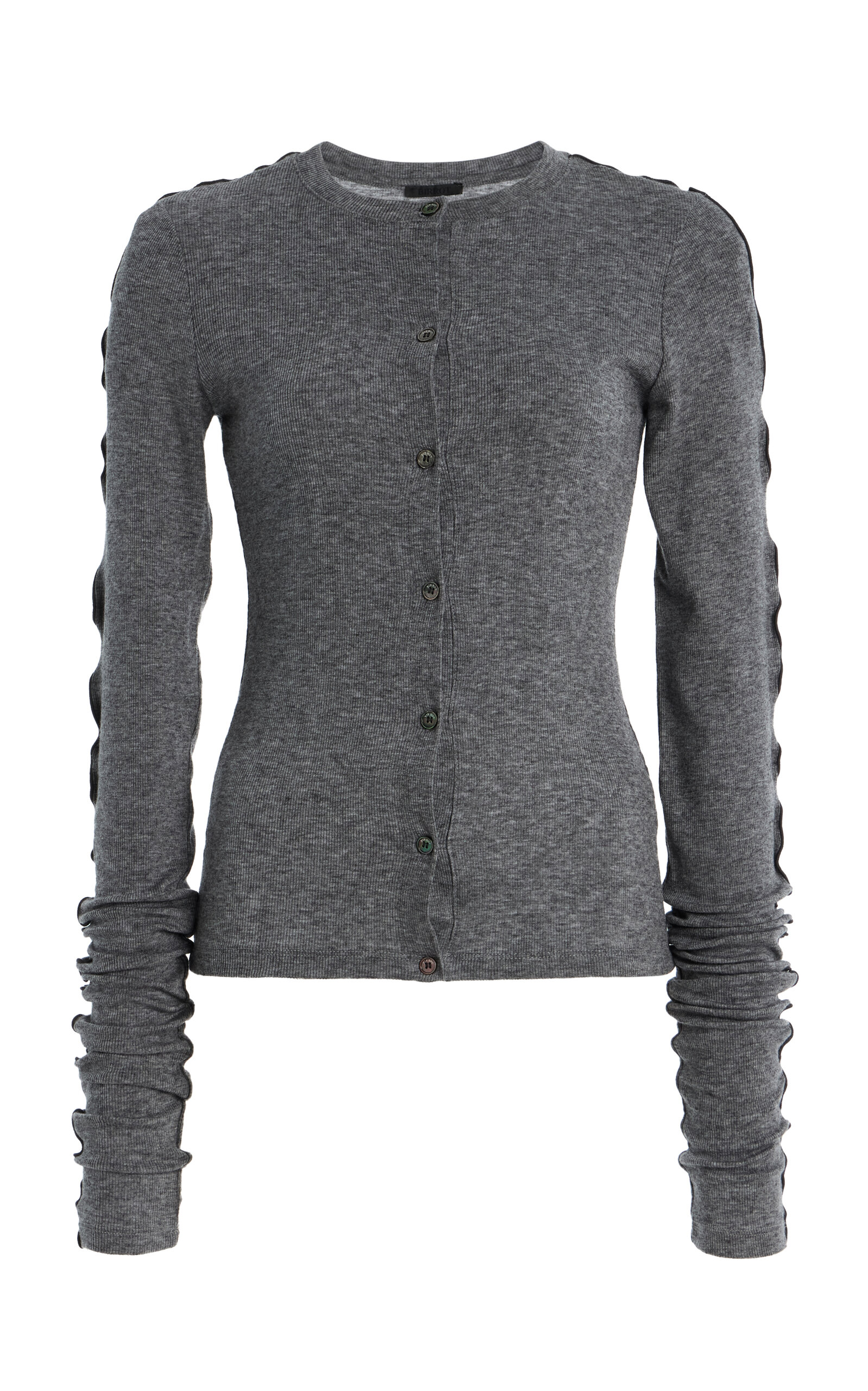 BIRROT Exclusive Line Knit Cardigan - Grey