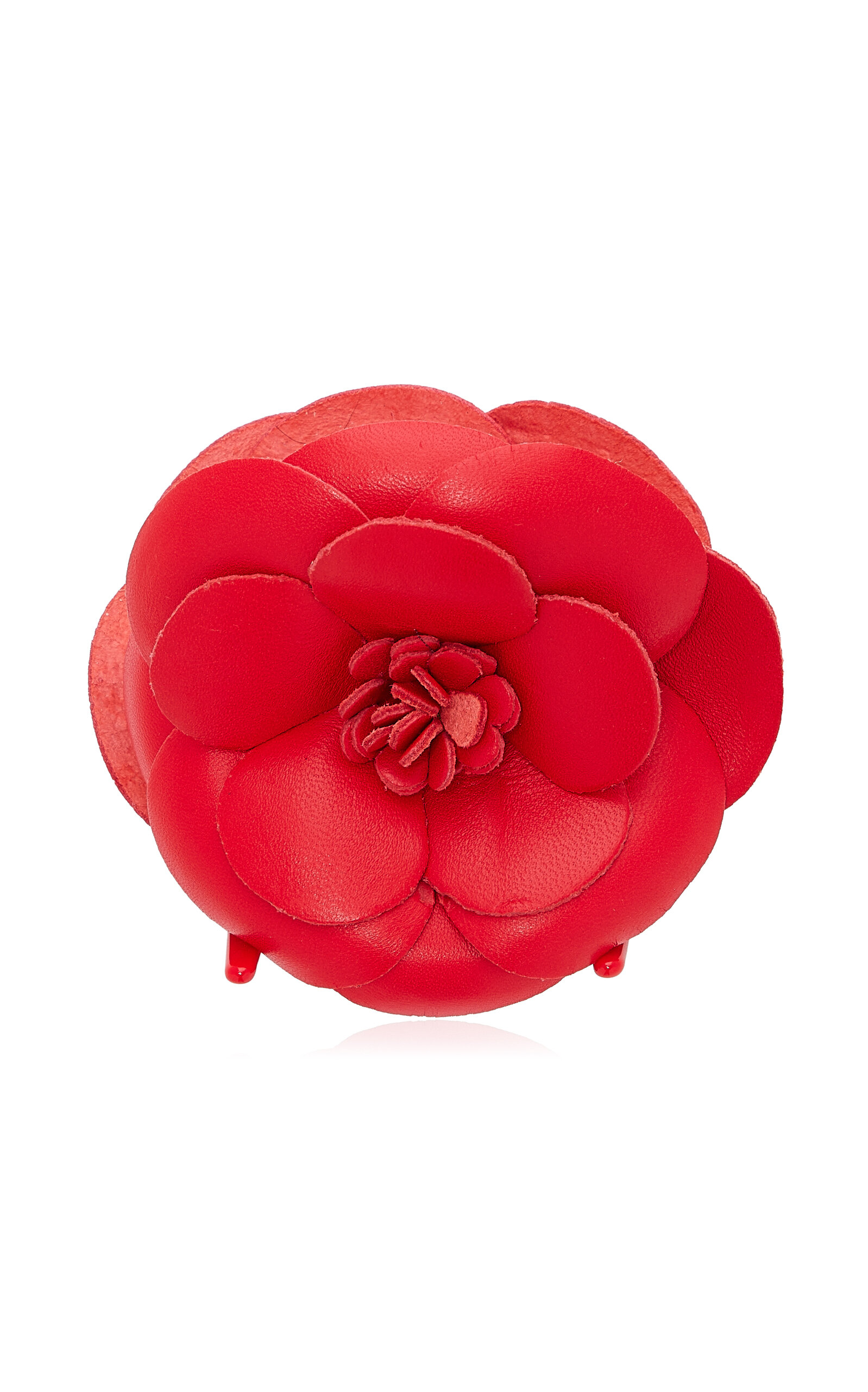 Lelet NY Paulina Leather Hair Clip - Red - OS