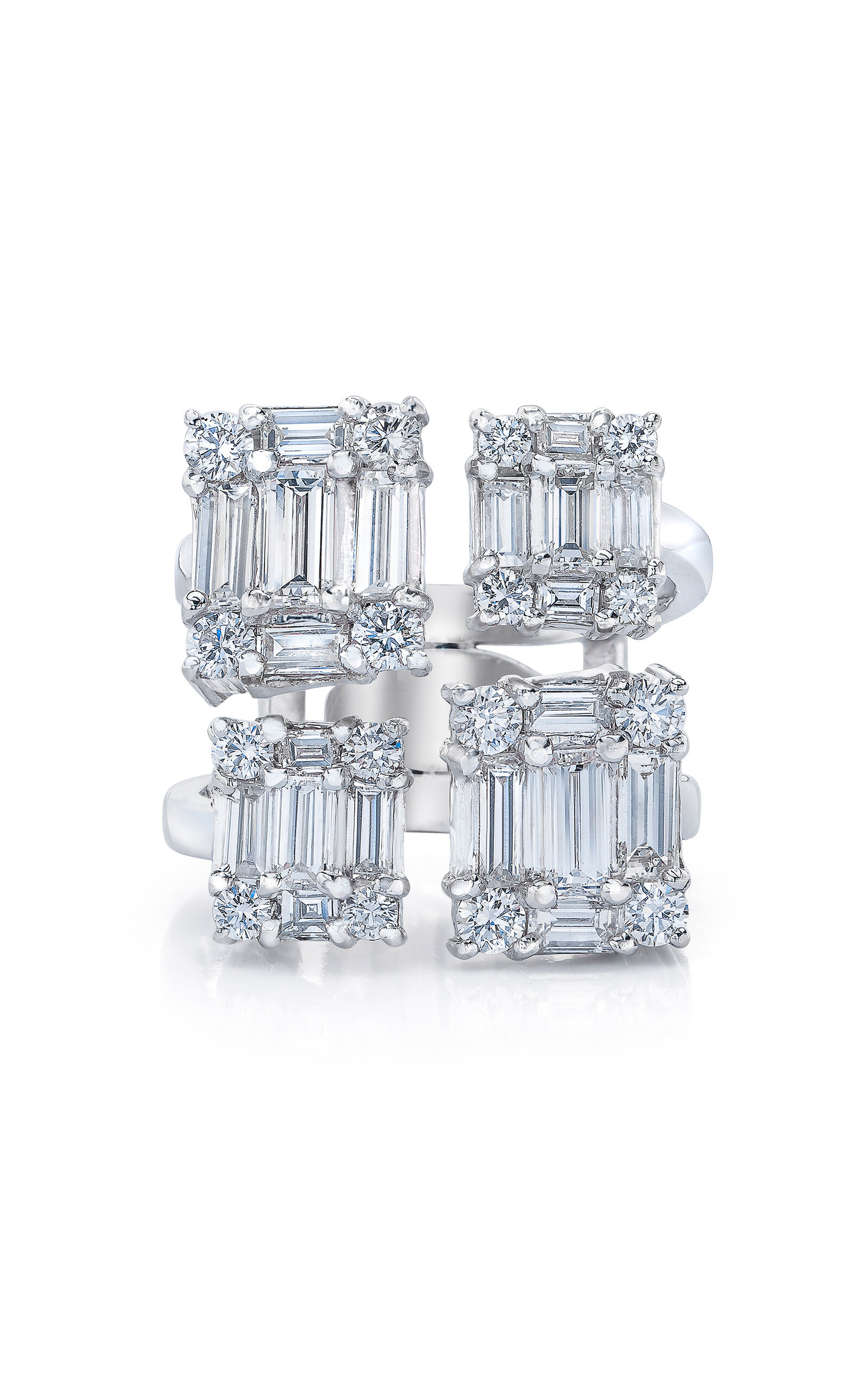 Clarity Quad 18K Gold Diamond Ring