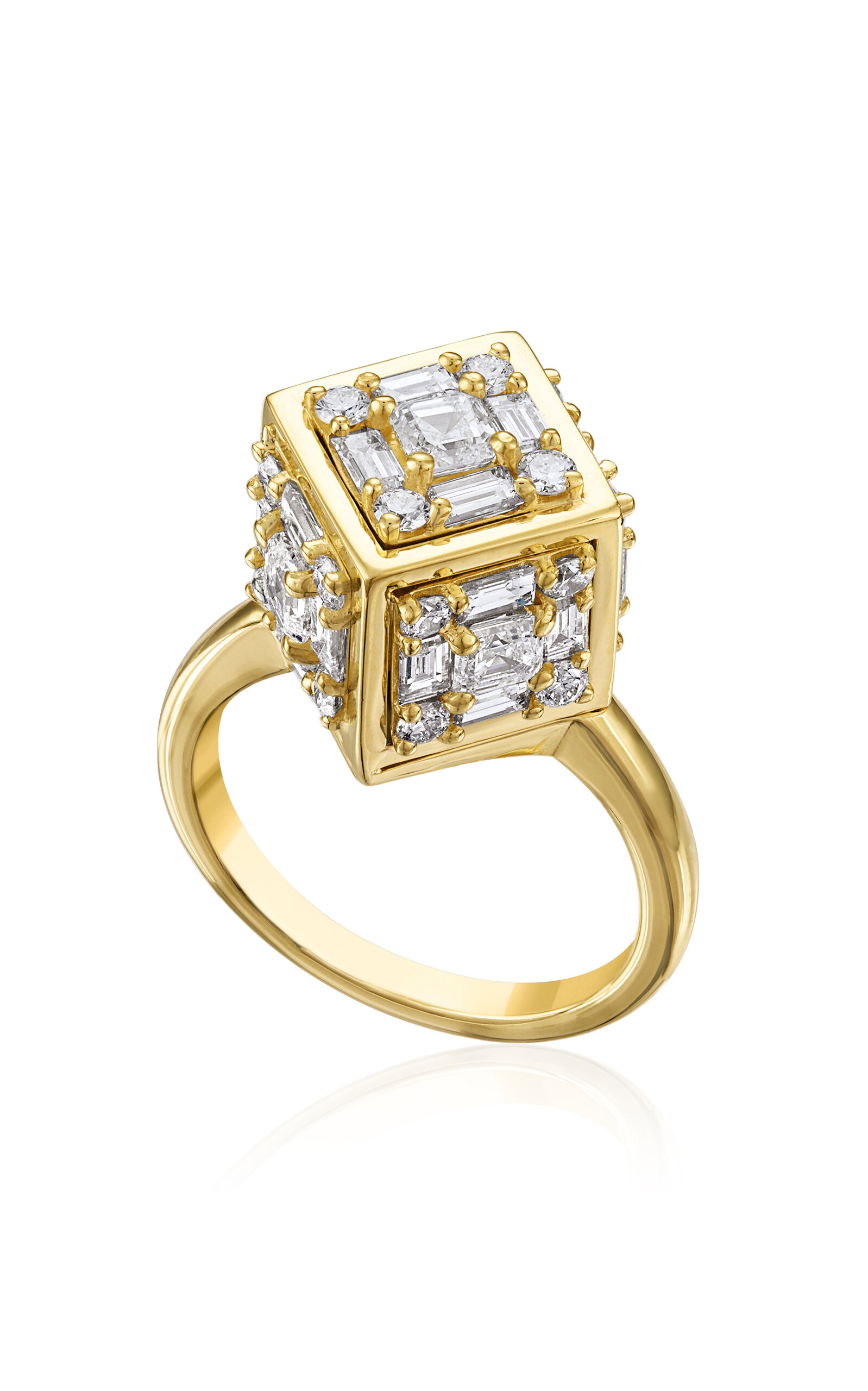 18K Yellow Gold Diamond Ring