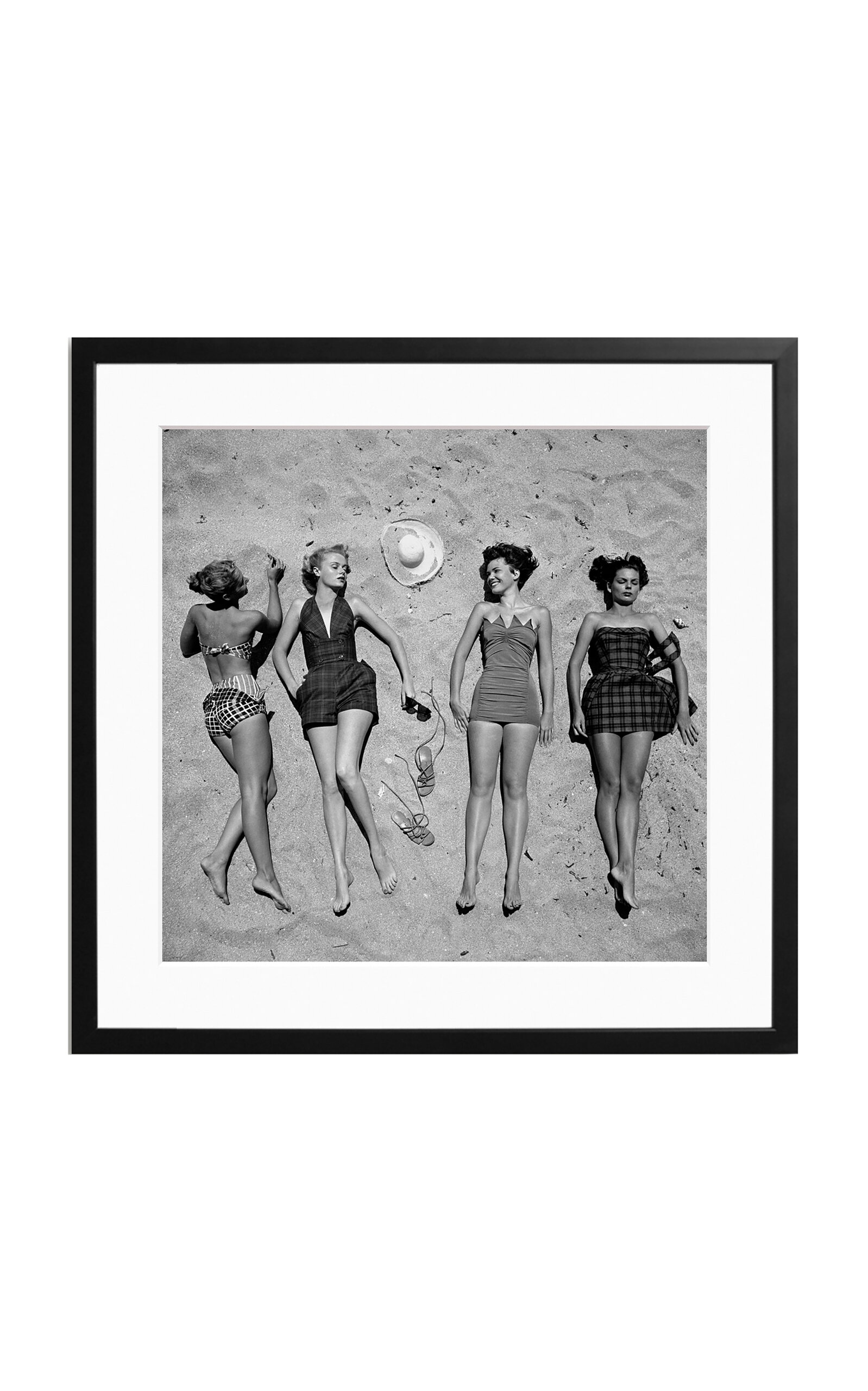 Sonic Editions Exclusive Beachwear 1950 Framed Photography Print - Black