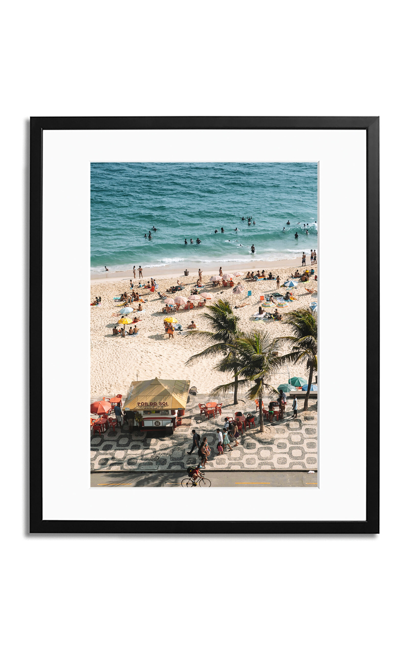 Sonic Editions Exclusive Ipanema Beach Affair Framed Photography Print - Black