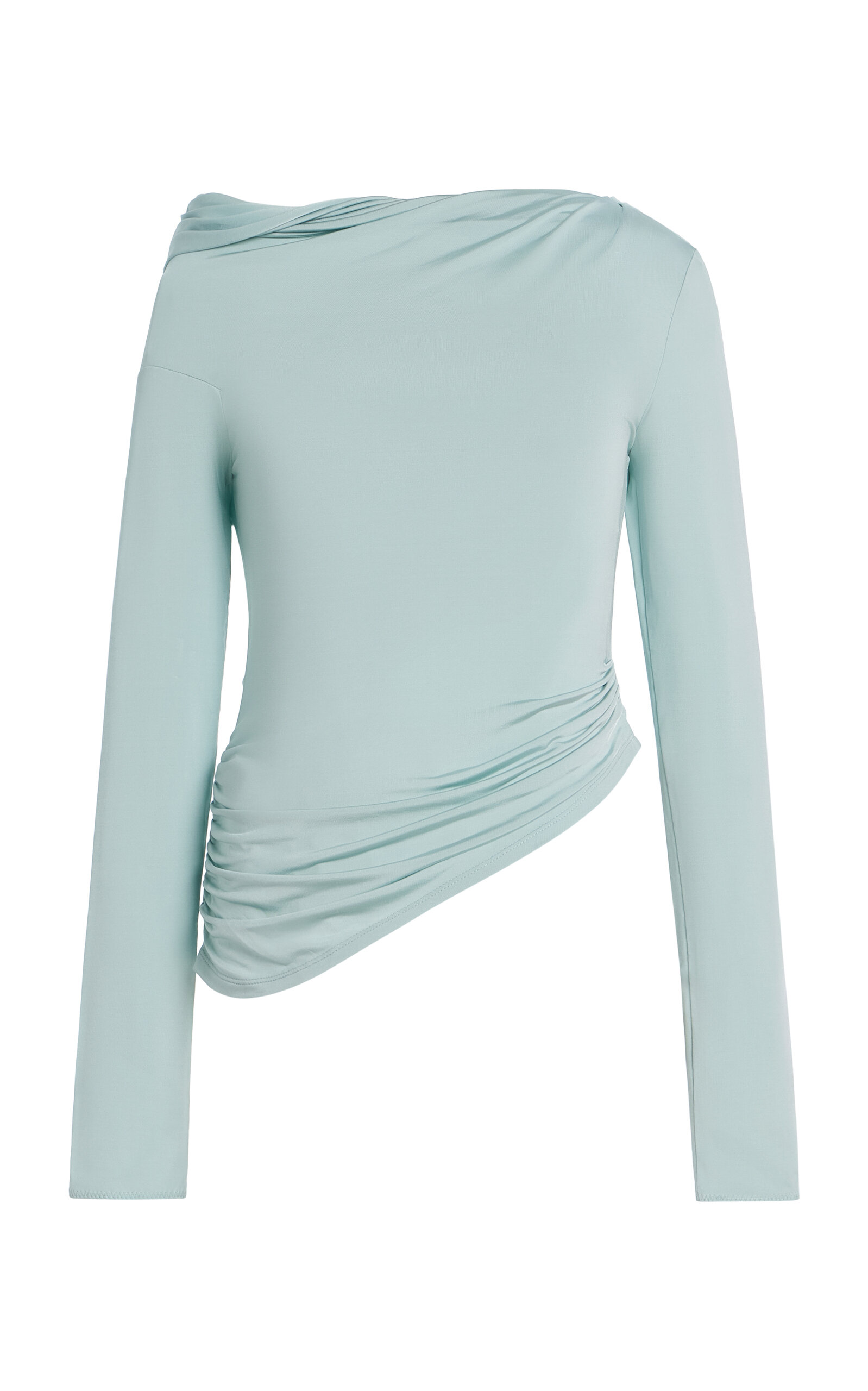 Anna October Beatriz Draped Jersey Top - Women's Clothing
