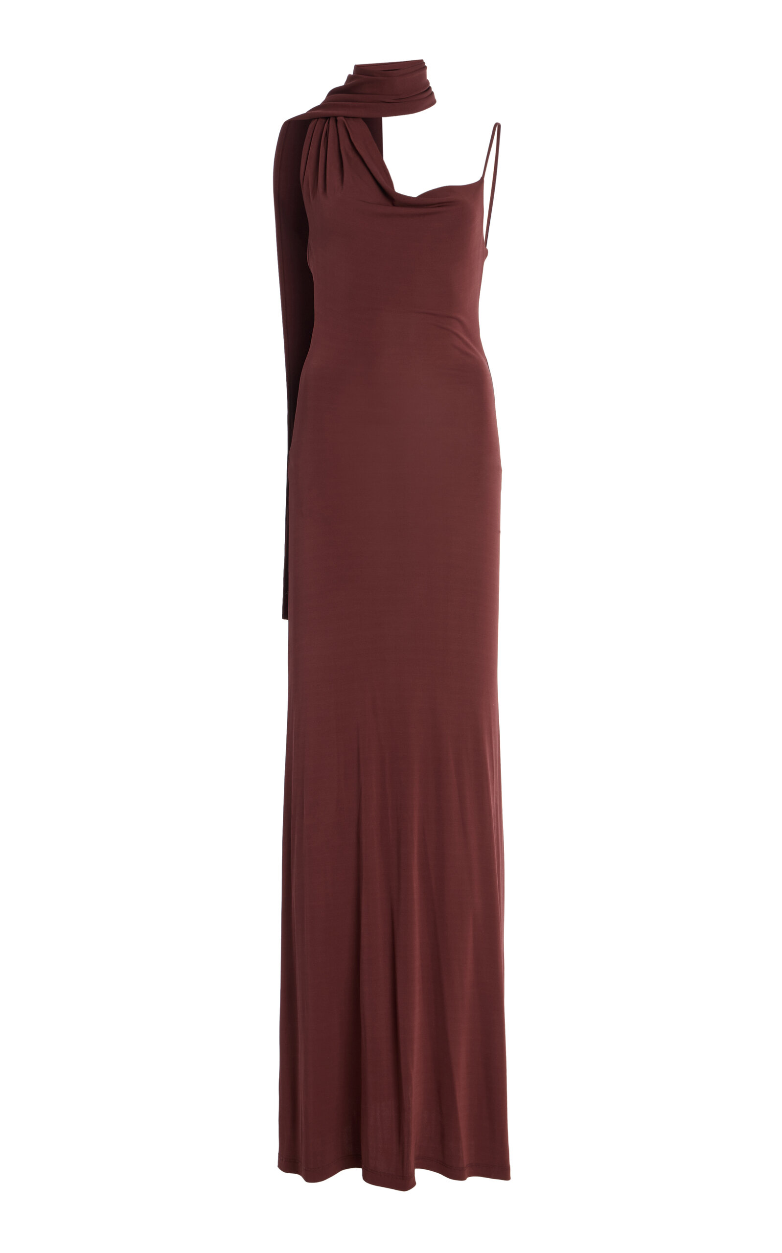 Aya Muse Wisp Draped Stretch-Jersey Maxi Dress - Moda Operandi