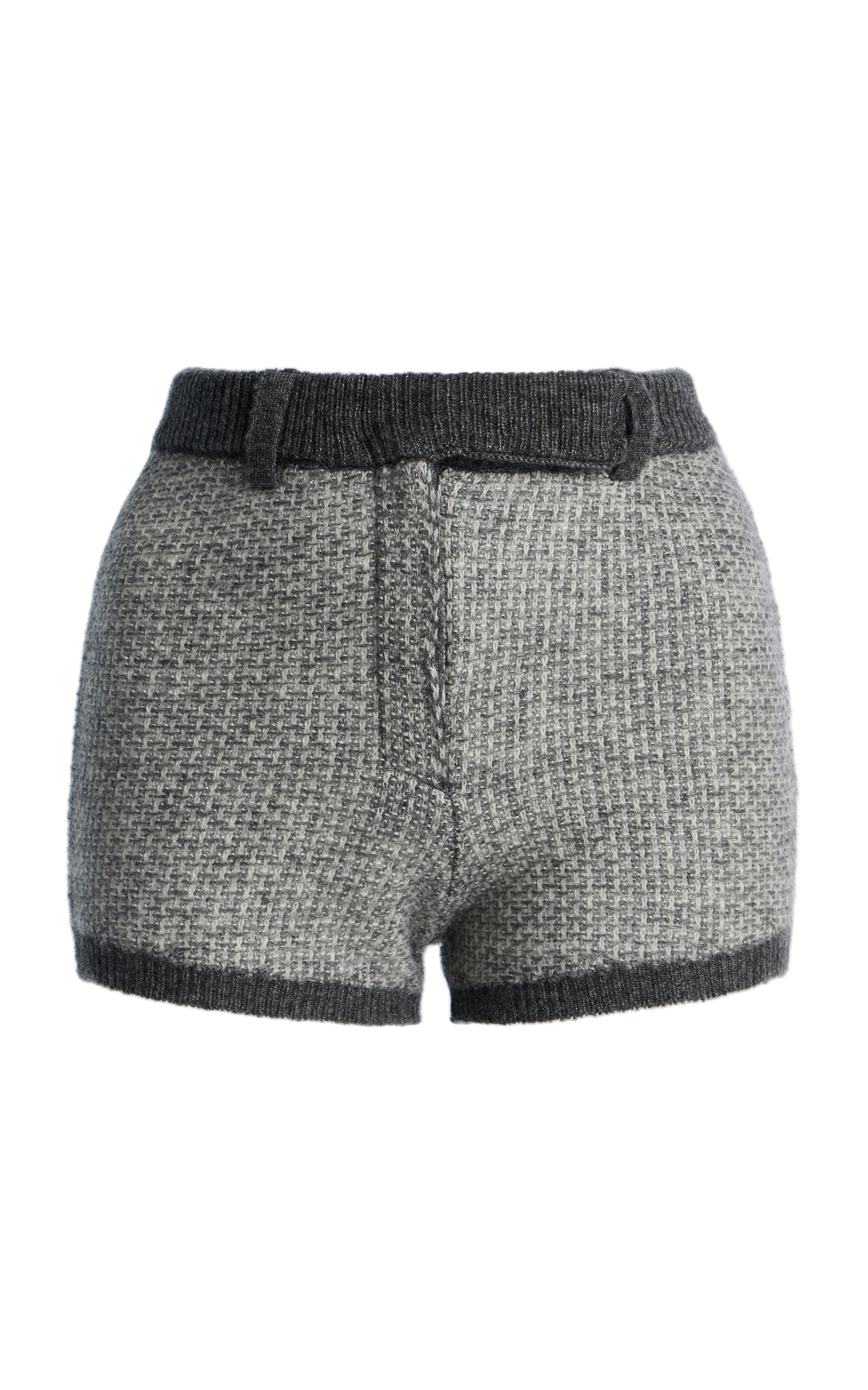 Aya Muse Avel Wool; Cashmere And Silk Shorts In Black