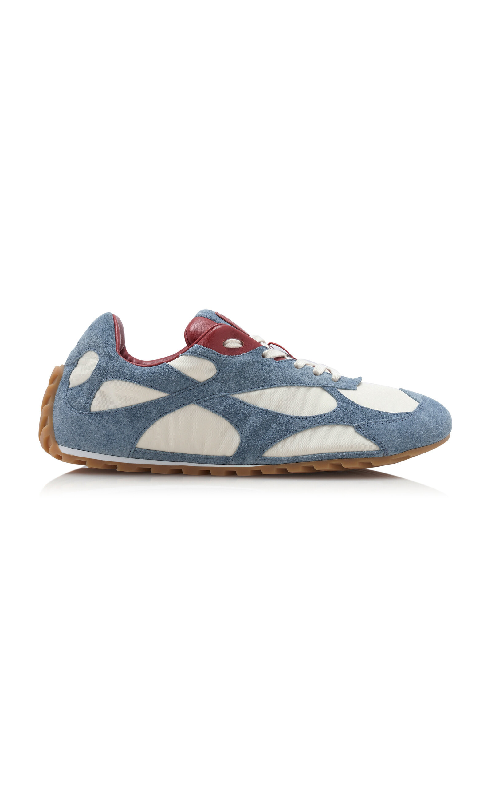 Bottega Veneta Orbit Flash Leather-trimmed Suede And Shell Sneakers In Multi